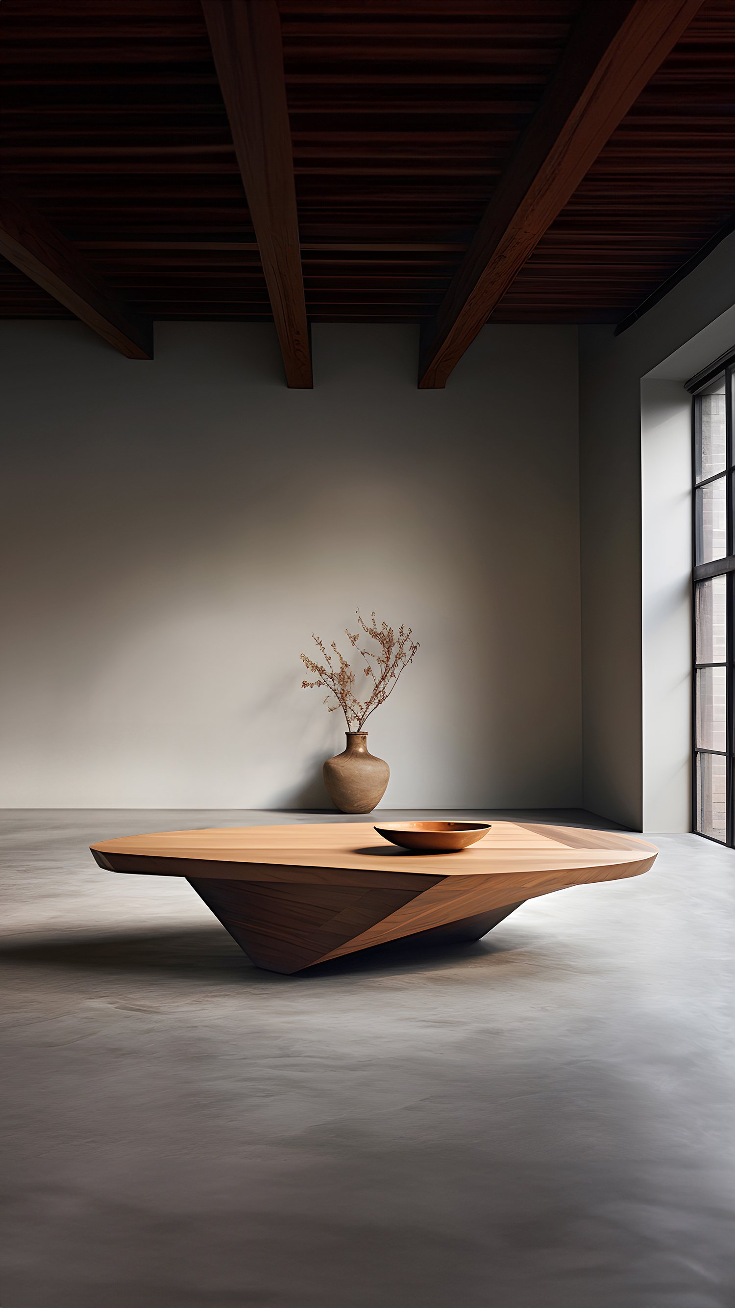 Round Coffee Table Made of Solid Wood, Center Table Solace S17 by Joel Escalona — 5.jpg