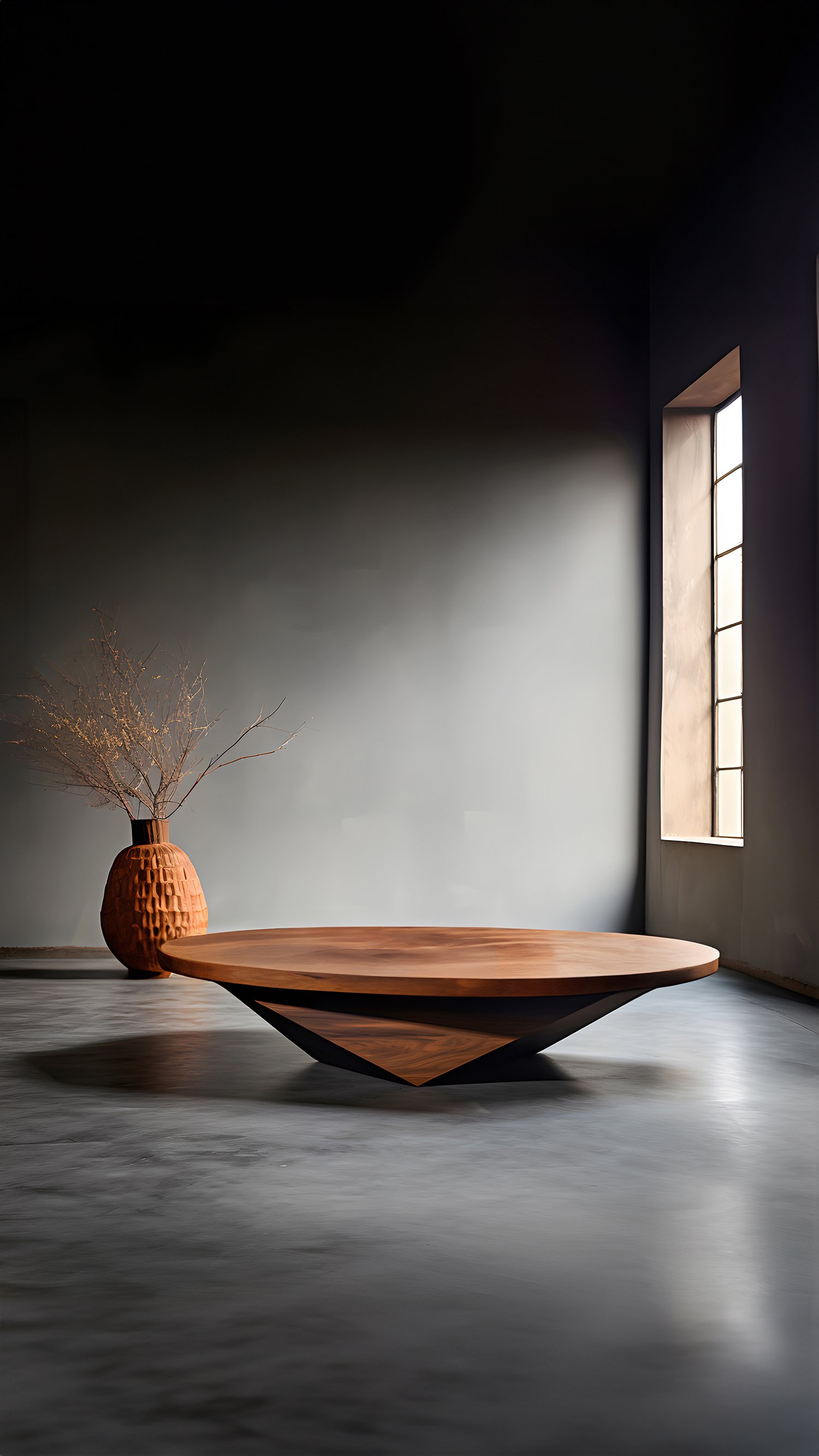 Oval Coffee Table Made of Solid Wood, Center Table Solace S21 by Joel Escalona —5.jpg