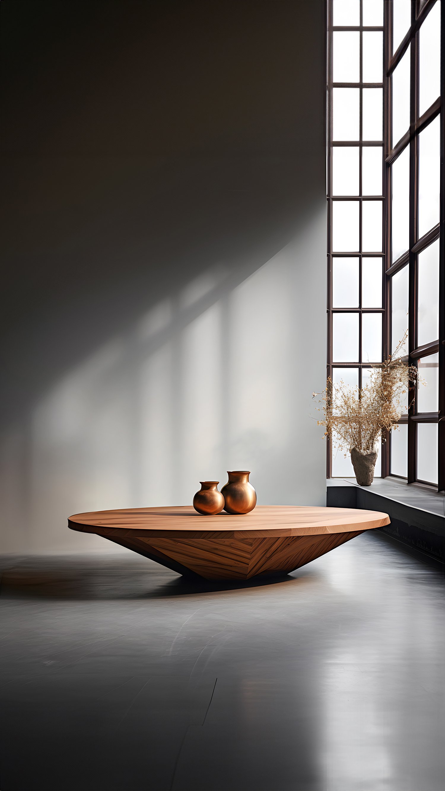 Oval Coffee Table Made of Solid Wood, Center Table Solace S21 by Joel Escalona —6.jpg