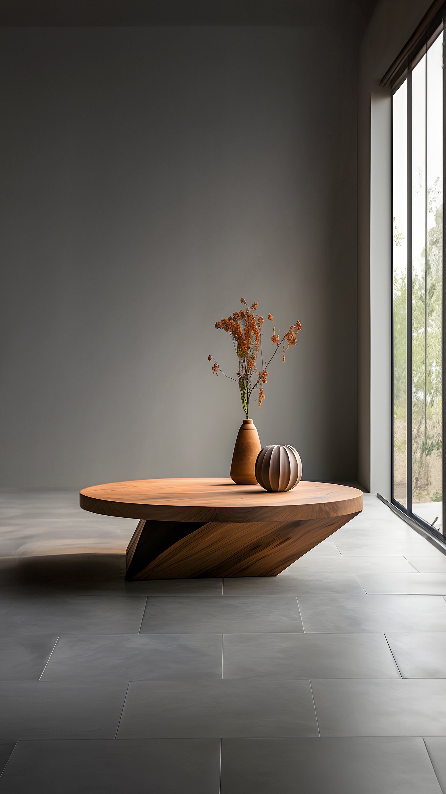 Sculptural Coffee Table Made of Solid Wood, Center Table Solace S26 by Joel Escalona —6.jpg