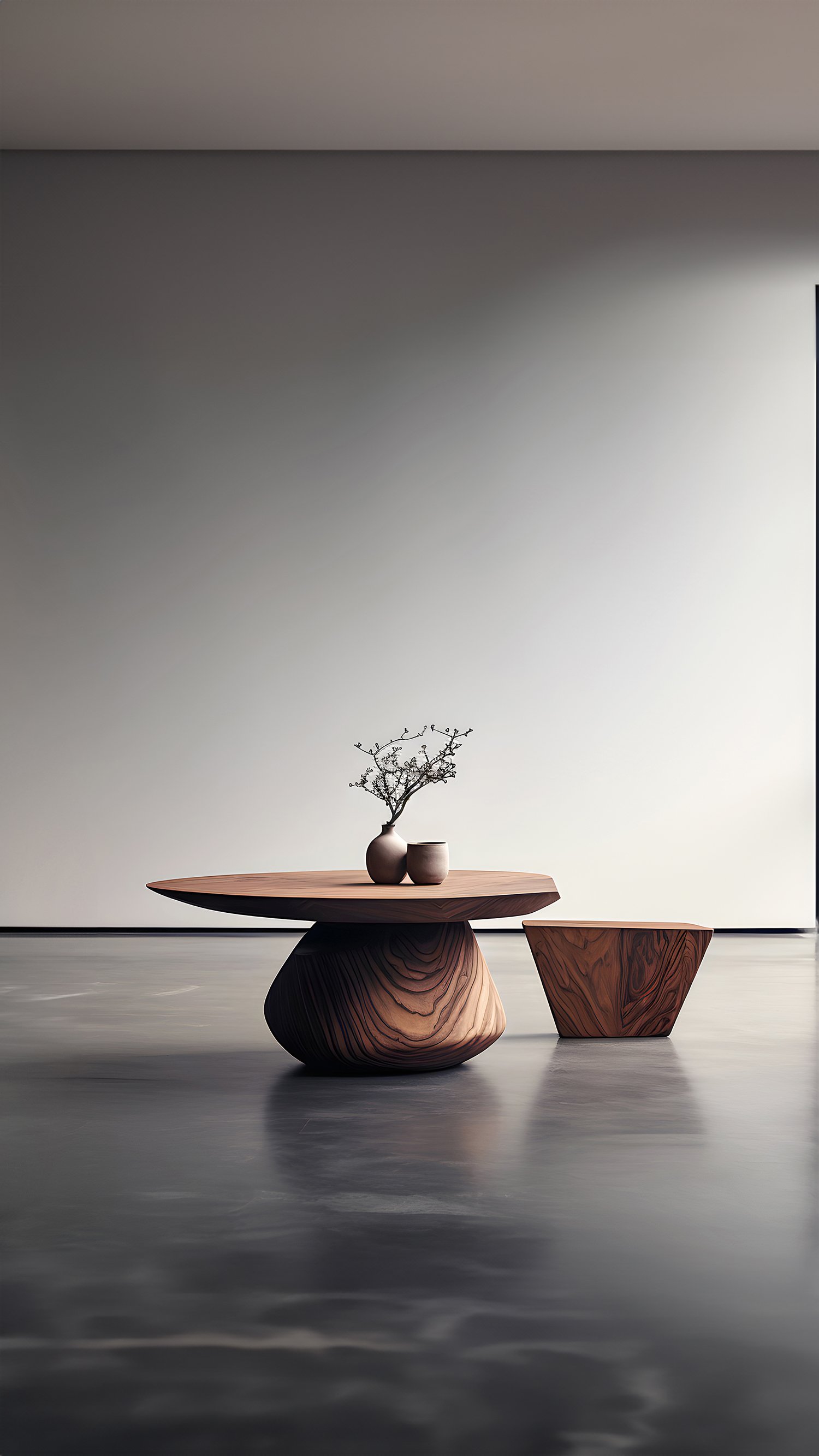 Sculptural Coffee Table Made of Solid Wood, Center Table Solace S33 by Joel Escalona — 7.jpg