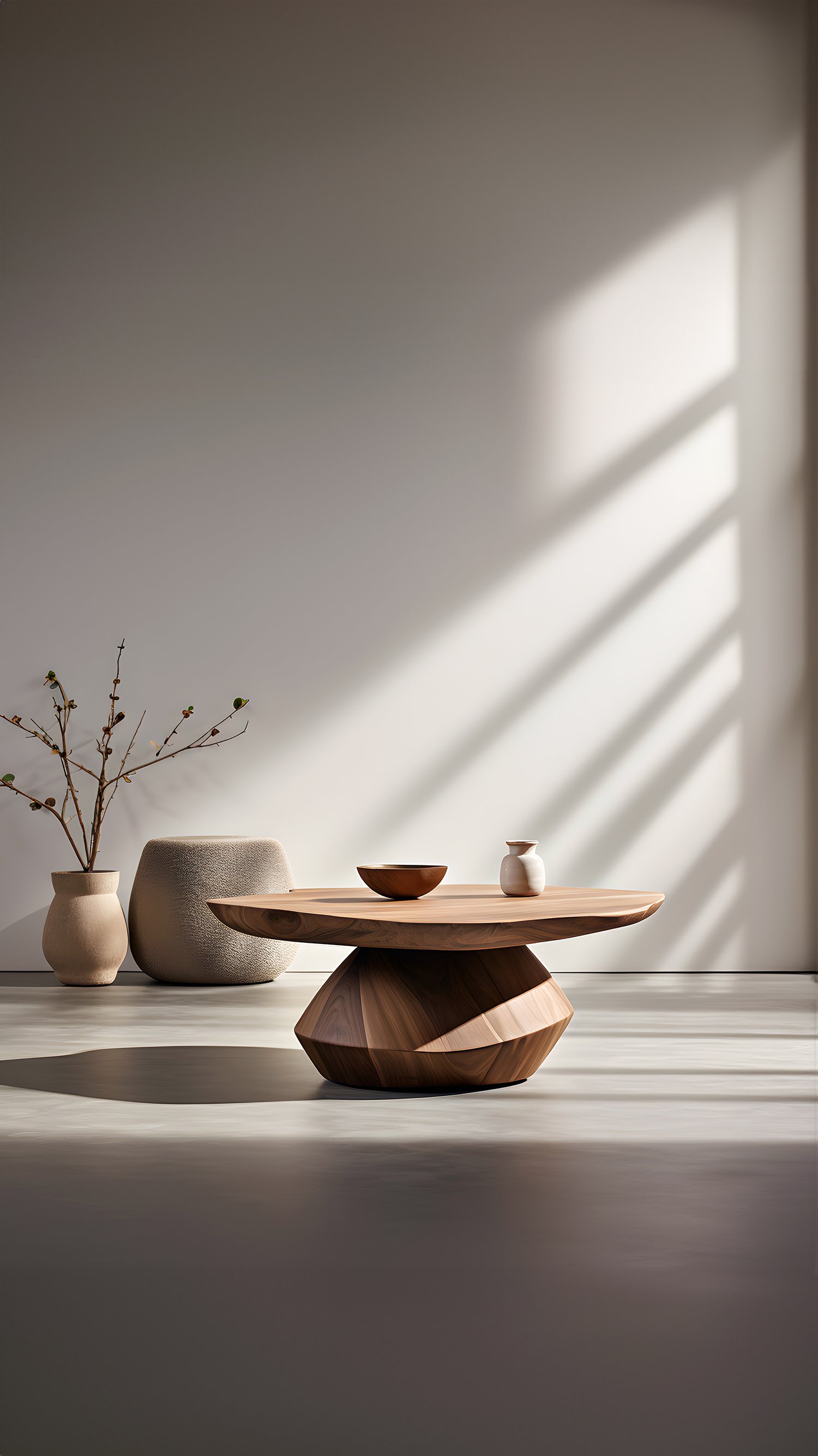 Sculptural Coffee Table Made of Solid Wood, Center Table Solace S33 by Joel Escalona — 9.jpg