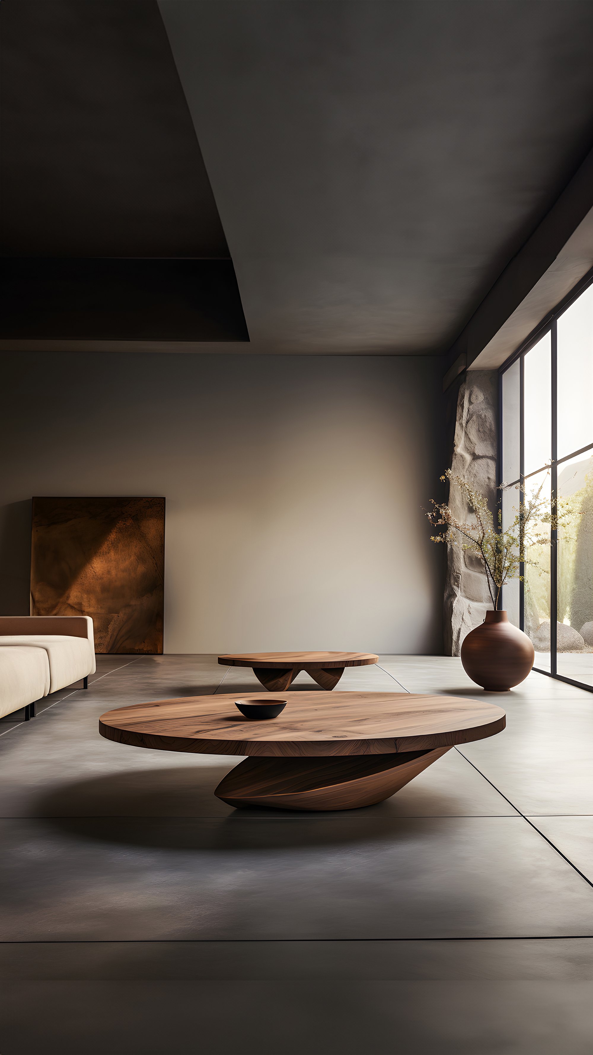 Sculptural Coffee Table Made of Solid Wood, Center Table Solace S44 by Joel Escalona — 7.jpg