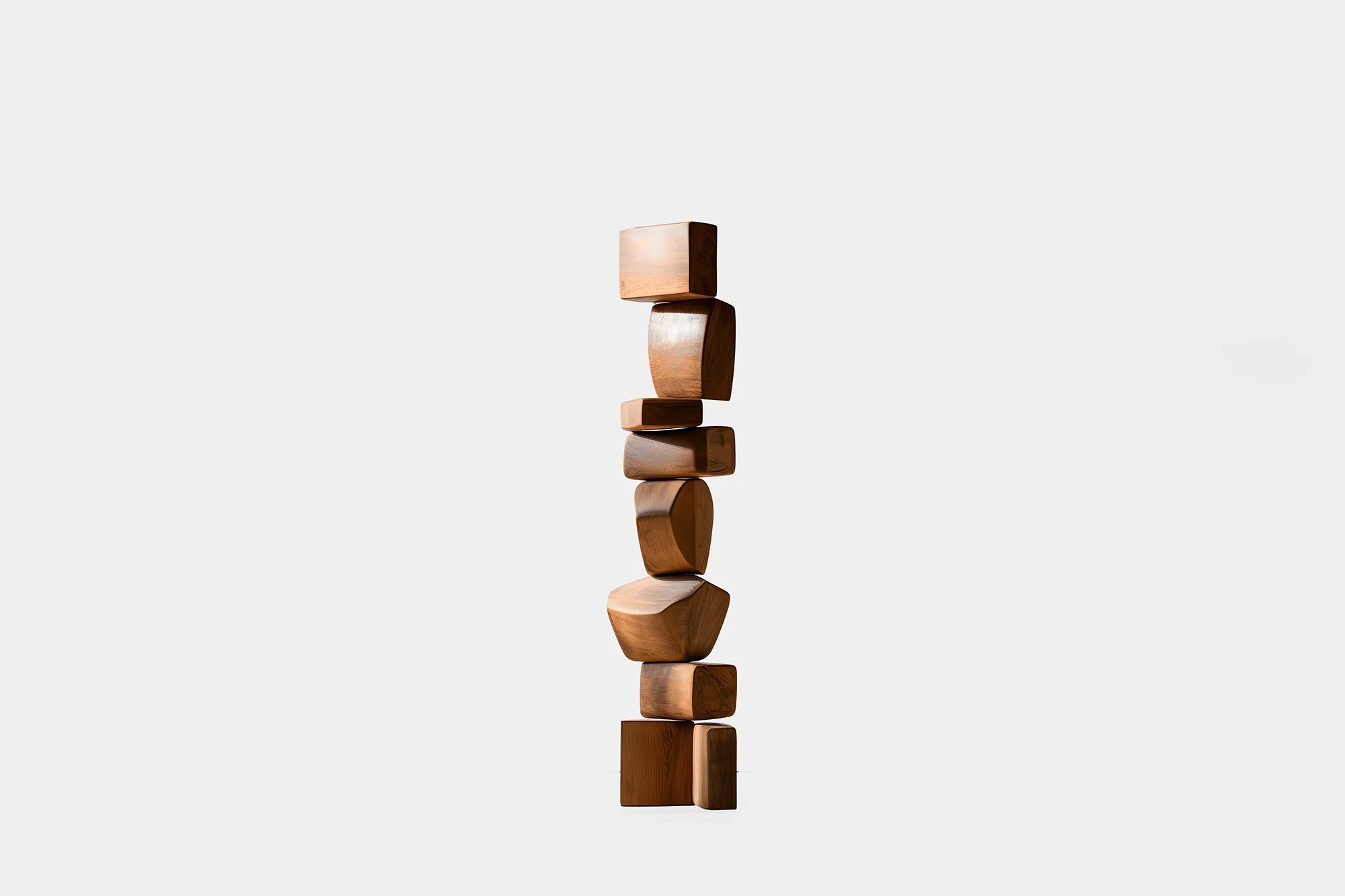 Carved Walnut Elegance Still Stand No53 Organic Totem by Joel Escalona—1.jpg