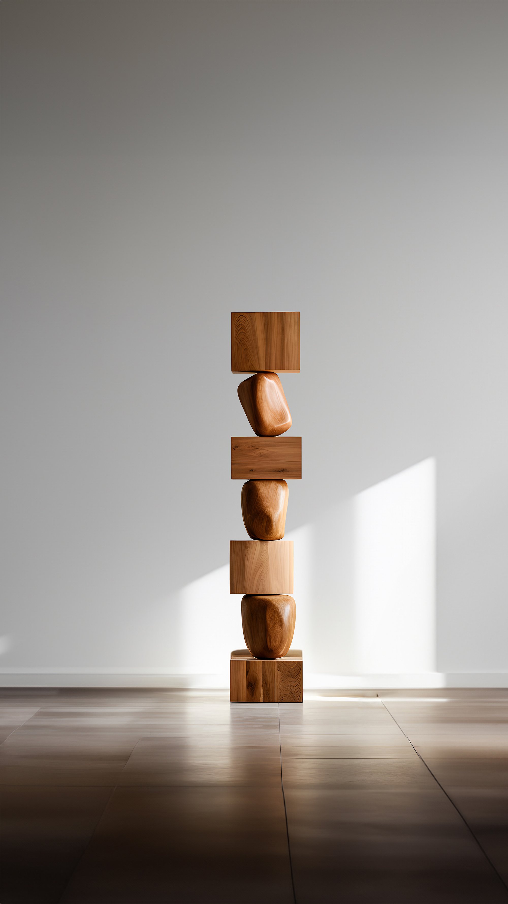 Still Stand No54 Biomorphic Abstract Oak Totem by NONO, Escalona Crafted—4.jpg