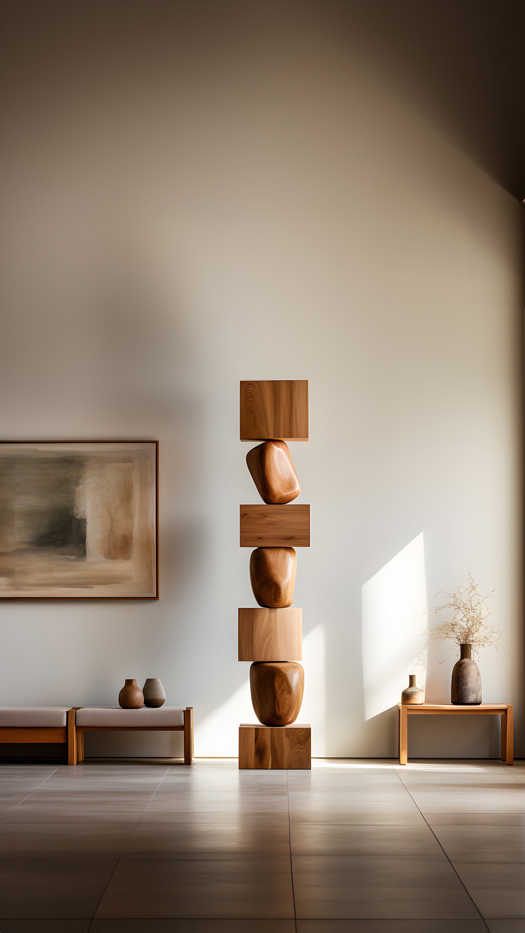 Still Stand No54 Biomorphic Abstract Oak Totem by NONO, Escalona Crafted—5.jpg