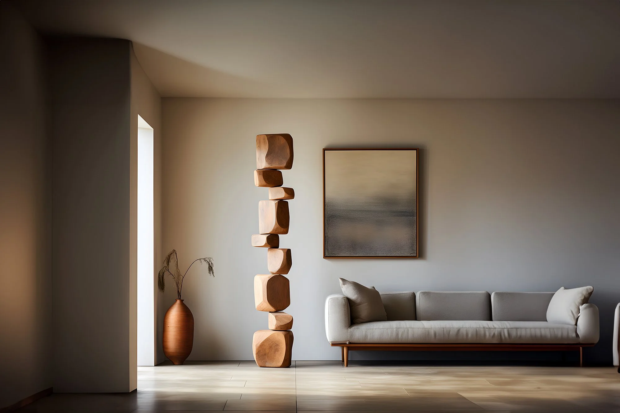 Abstract Wooden Elegance Still Stand No65 Carved Totem by NONO, Escalona —3.jpg