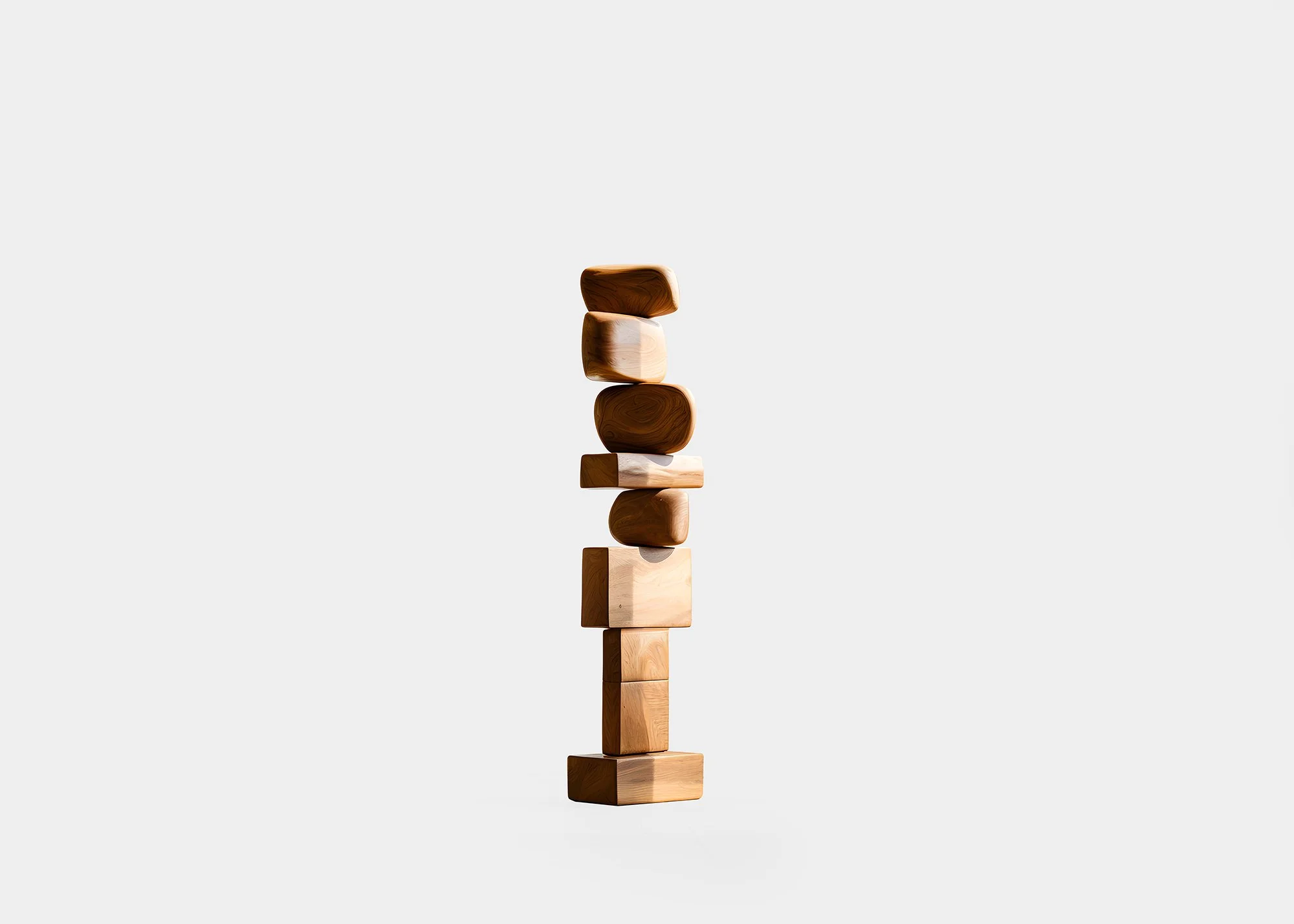 Still Stand No60 Modern Carved Wood Totem by NONO, Joel Escalona Crafted — 1.jpg