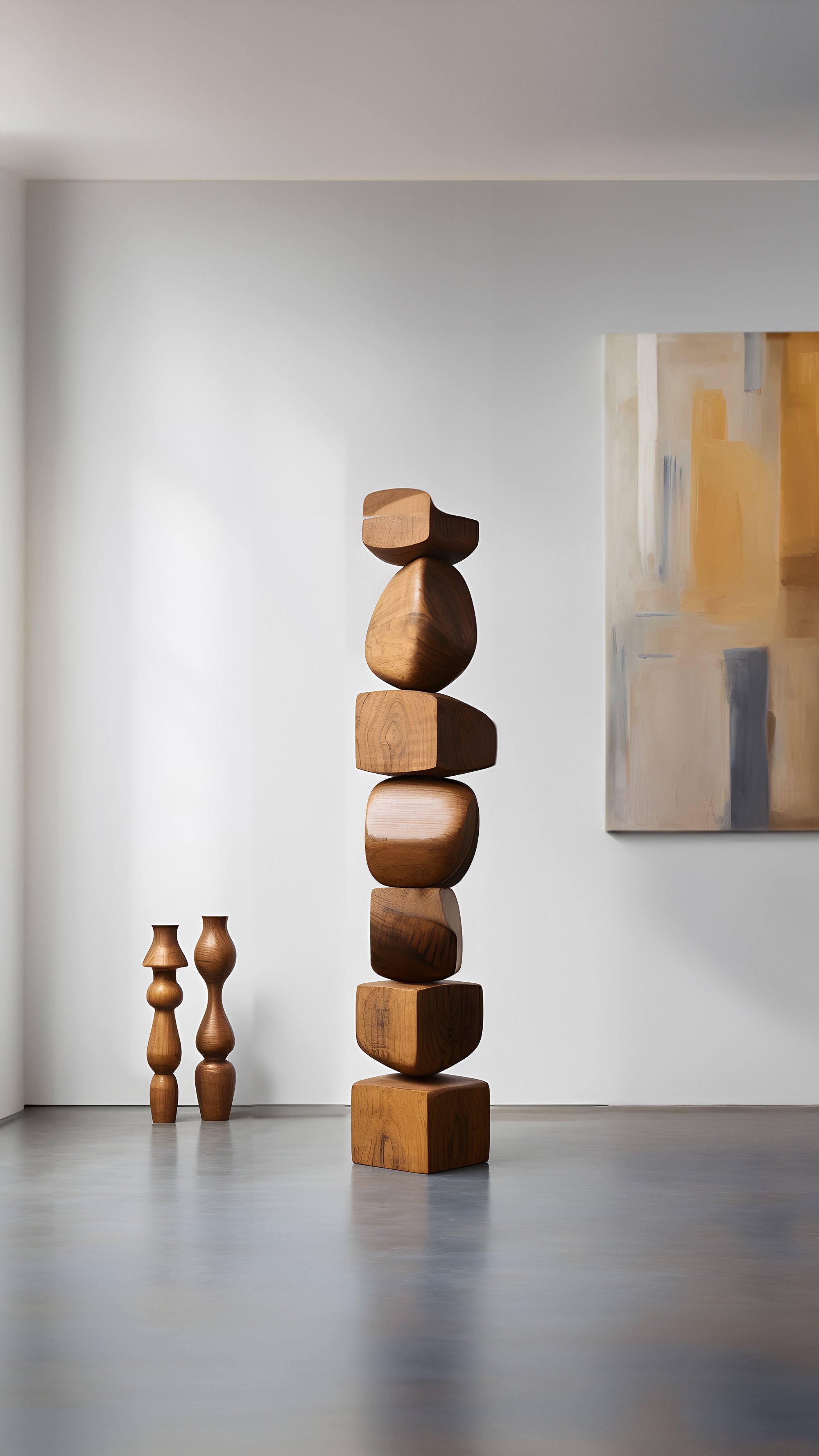 Carved Wooden Elegance Still Stand No72 Abstract Totem by Joel Escalona — 5.jpg