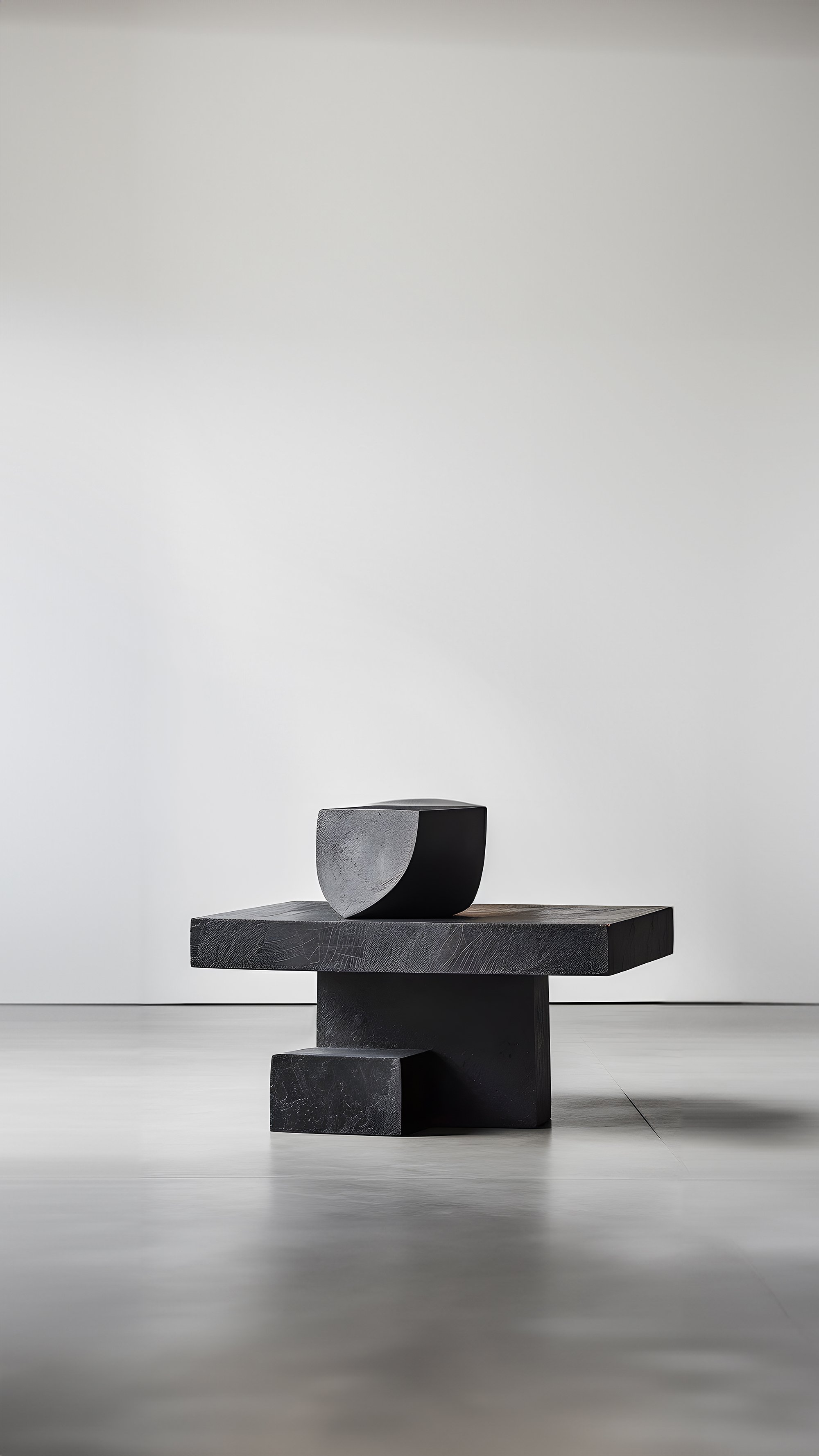 Sculptural Unseen Force #2 Joel Escalona's Solid Wood Table, Modern Art Piece —4.jpg