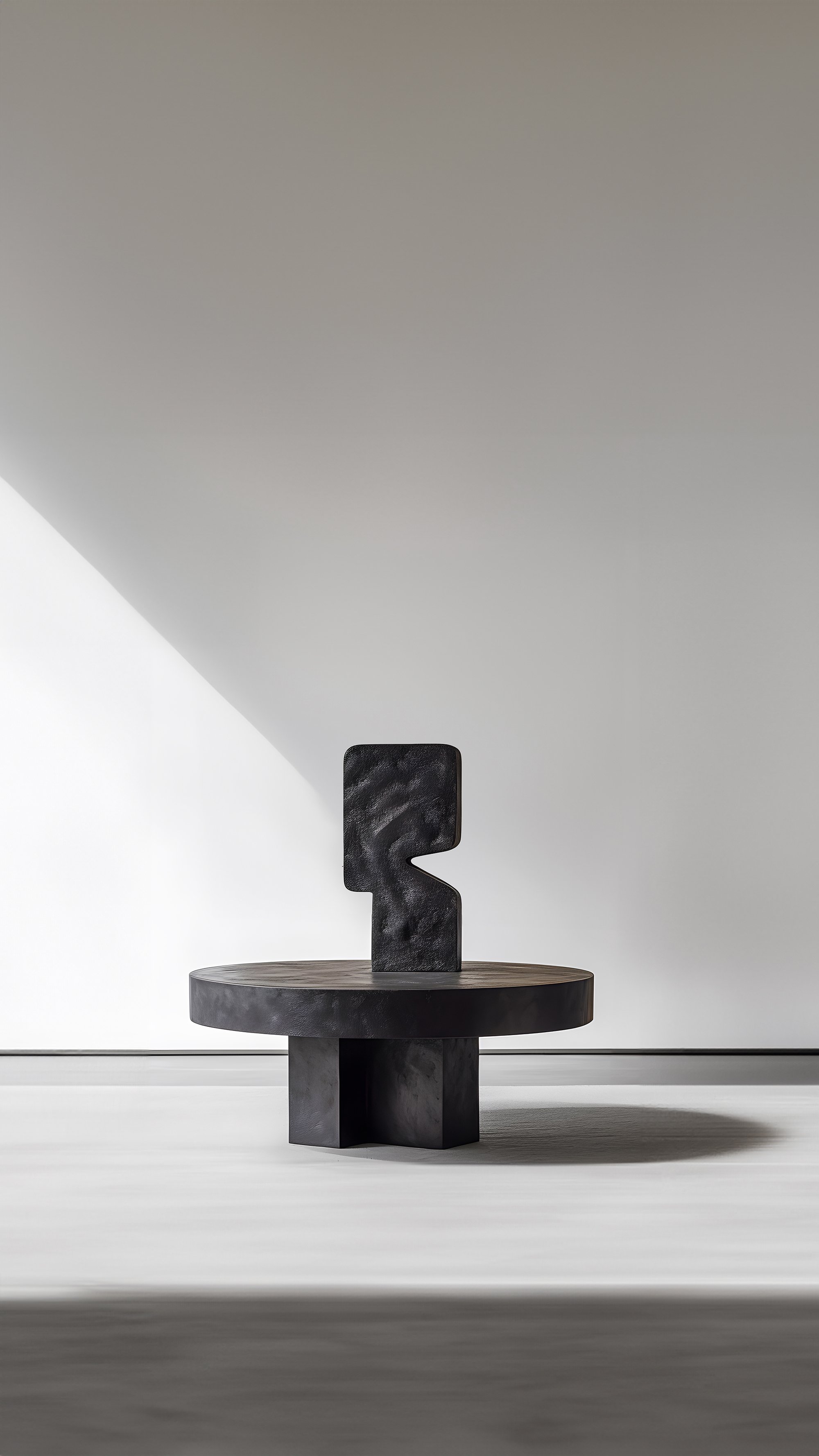 Sculpture-Base Unseen Force #7 Joel Escalona's Oak Coffee Table, Unique Design — 4.jpg
