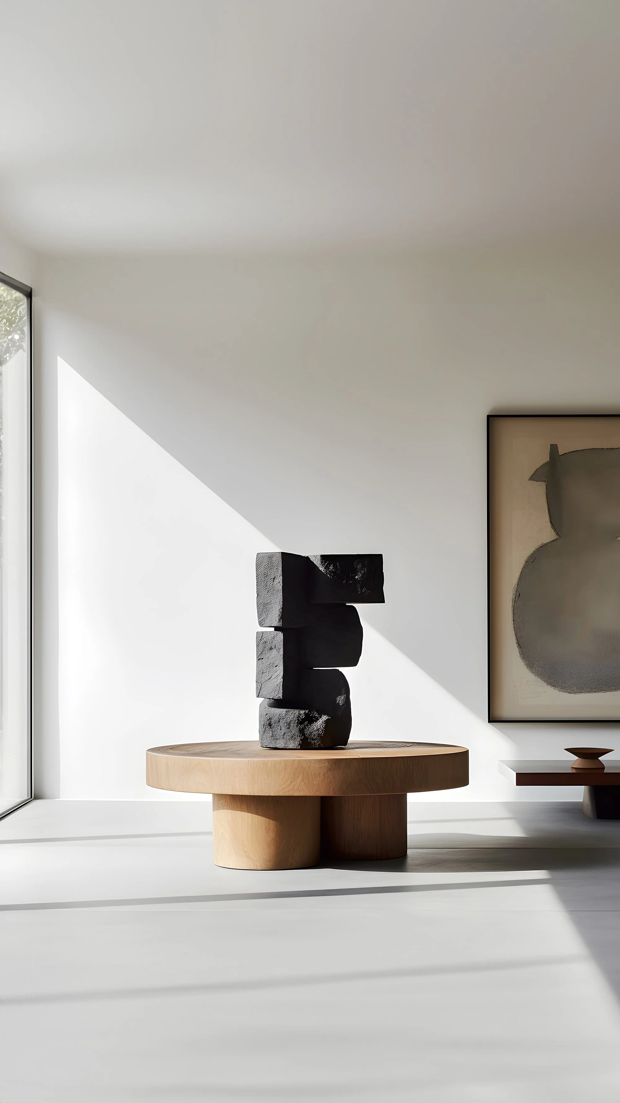 Joel Escalona's Unseen Force #31 Solid Oak Coffee Table, Sculptural Art — 5.jpg