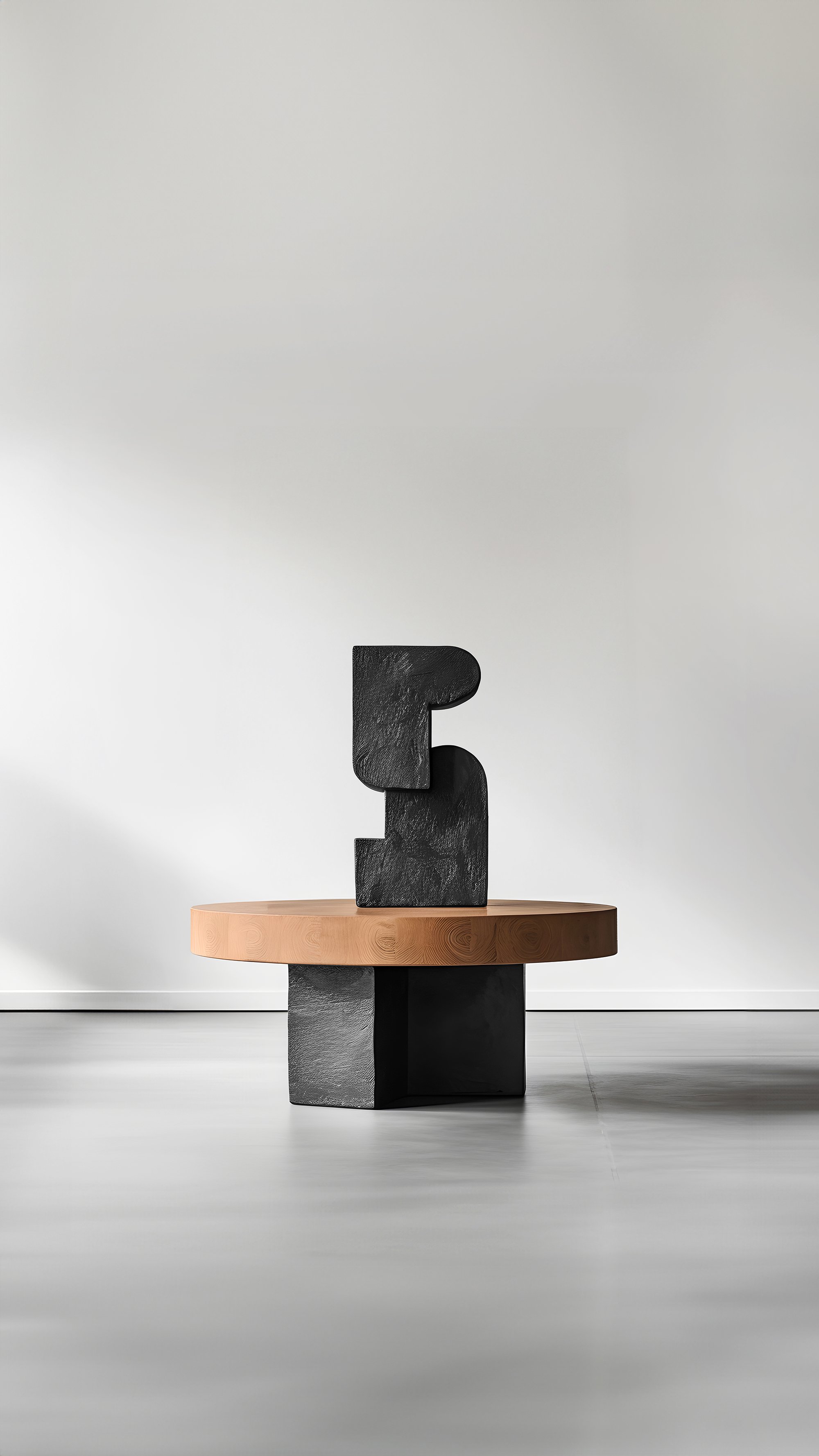 Sculptural Solid Oak Unseen Force #40 Joel Escalona's Table, Art Decor —4.jpg
