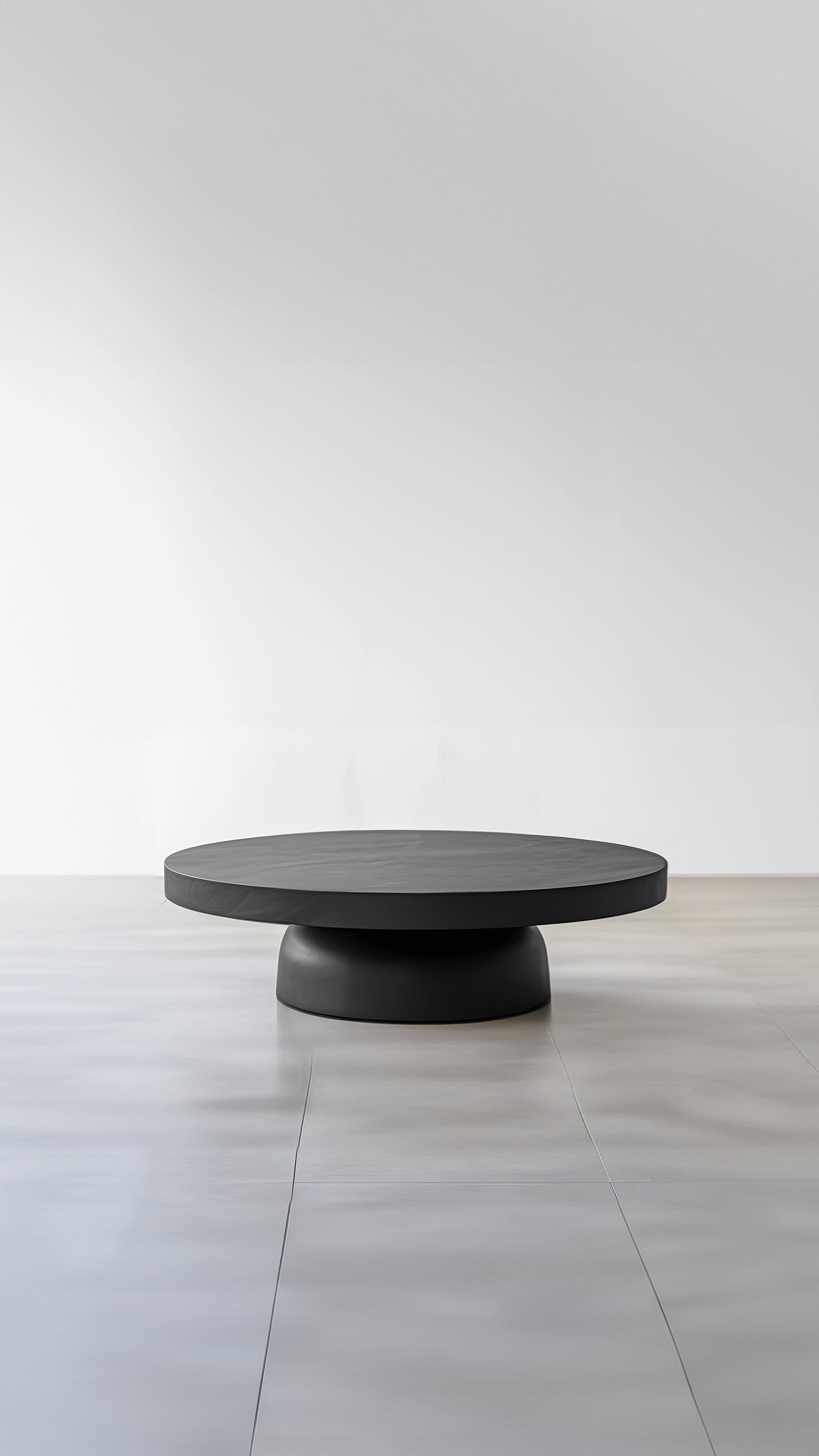Minimalist Black Round Coffee Table - Sleek Fundamenta 31 by NONO — 8.jpg