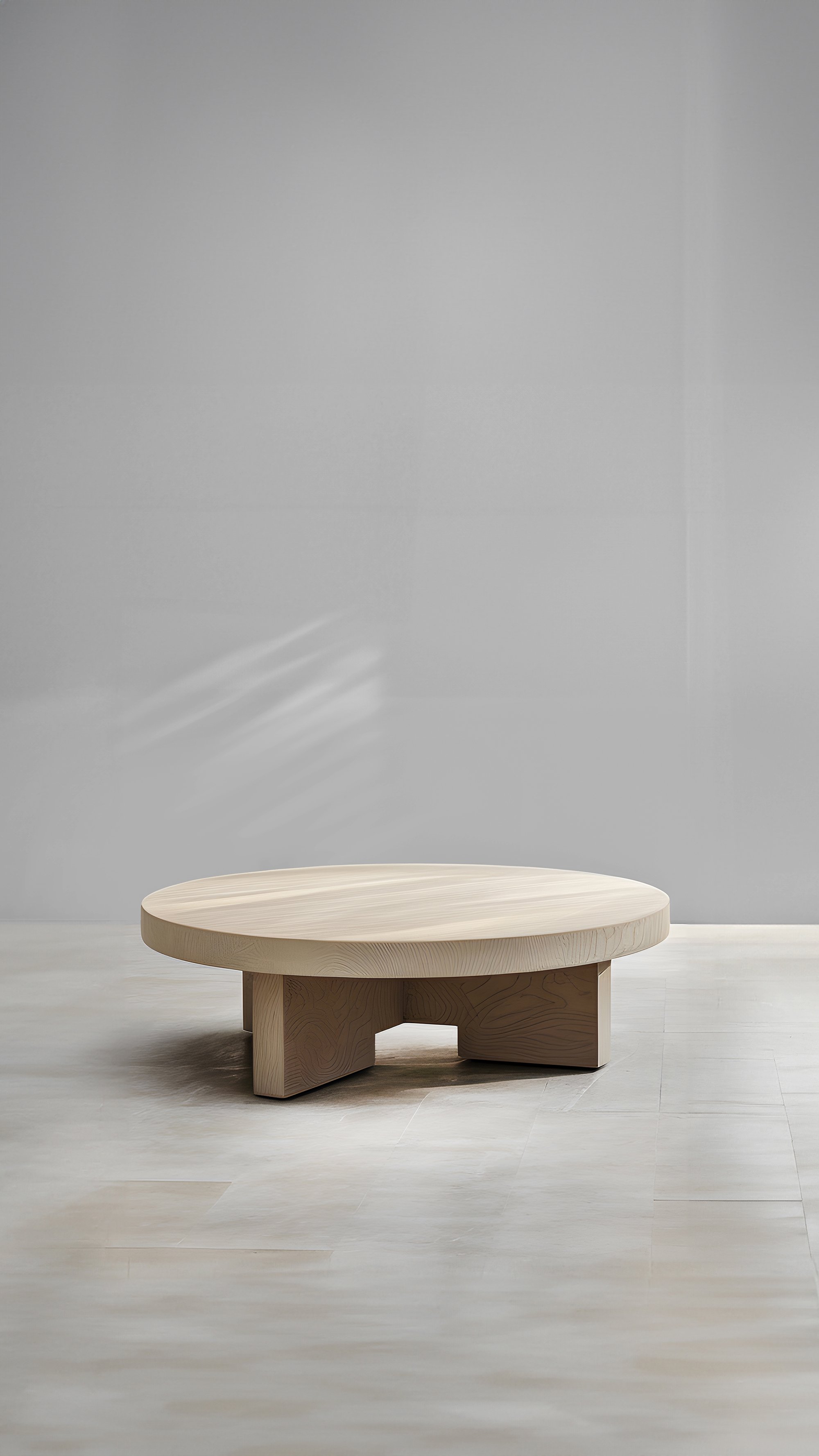 Compact Round Coffee Table in Black Tint - Modern Fundamenta 34 by NONO —6.jpg