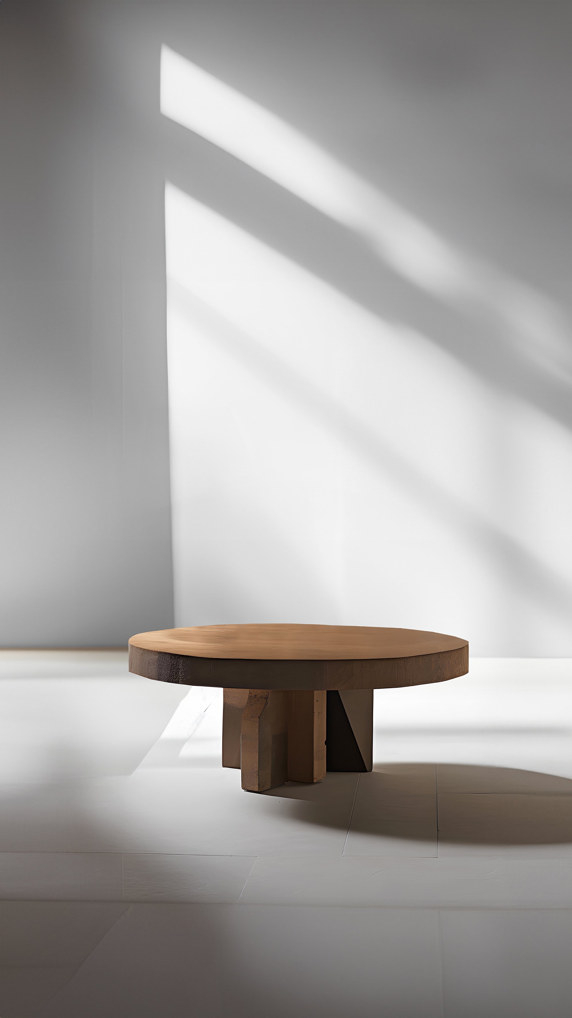 Dark Red Tinted Round Coffee Table - Eclipse Fundamenta 39 by NONO — 5.jpg