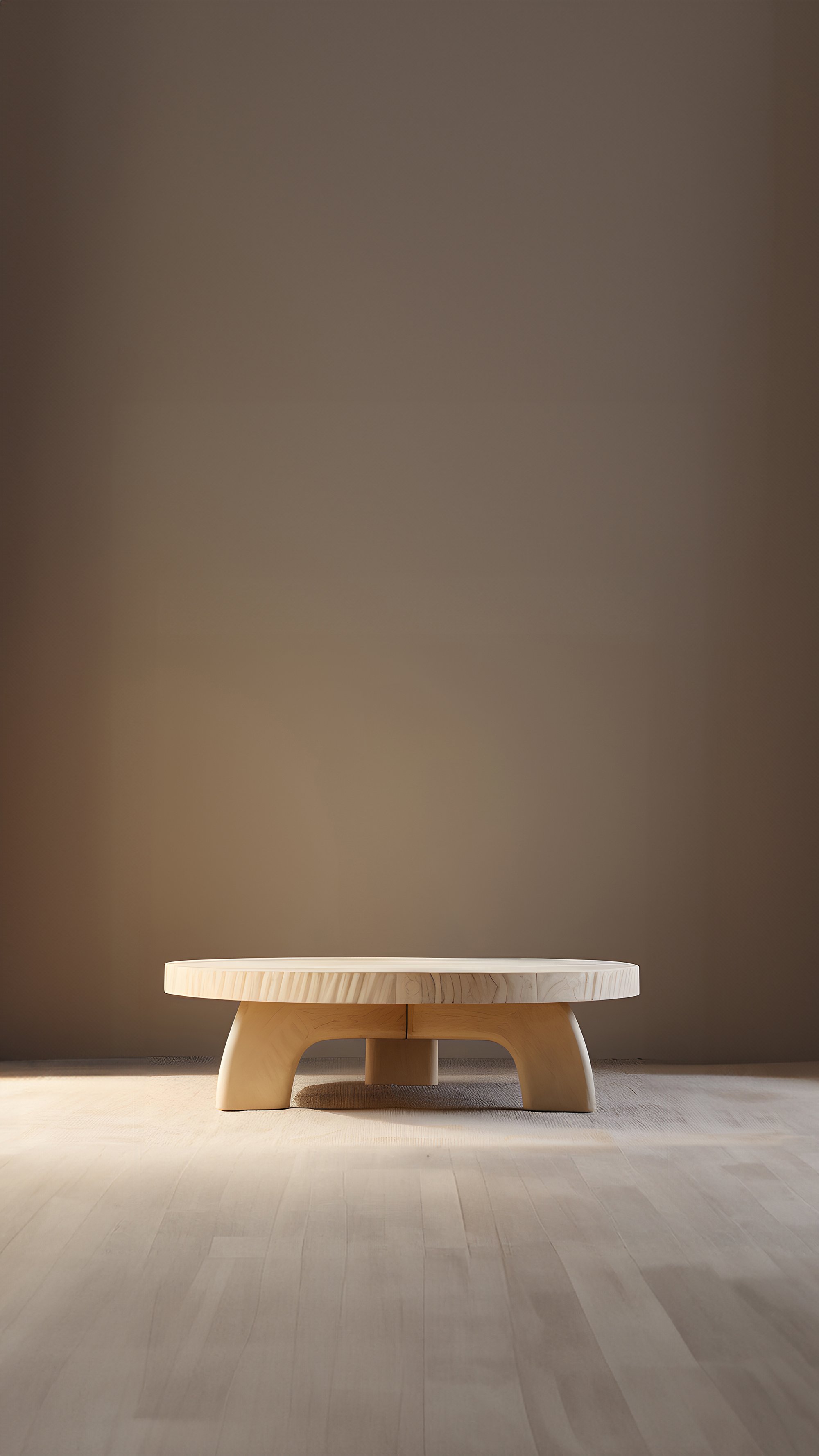 Round Coffee Table with Undercut Base - Natural Oak Fundamenta 41 by NONO — 6.jpg