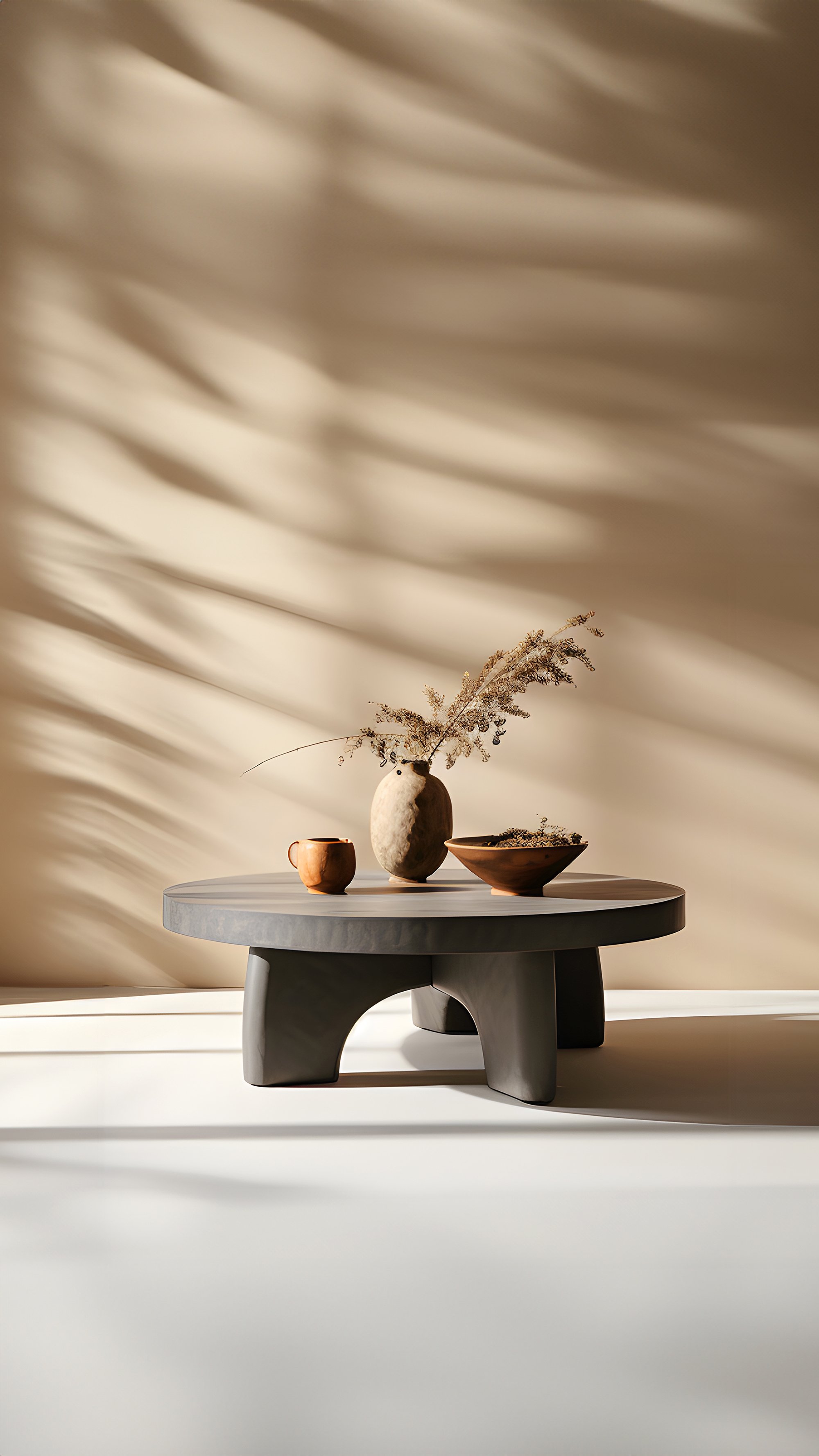 Round Coffee Table with Undercut Base - Natural Oak Fundamenta 41 by NONO — 9.jpg