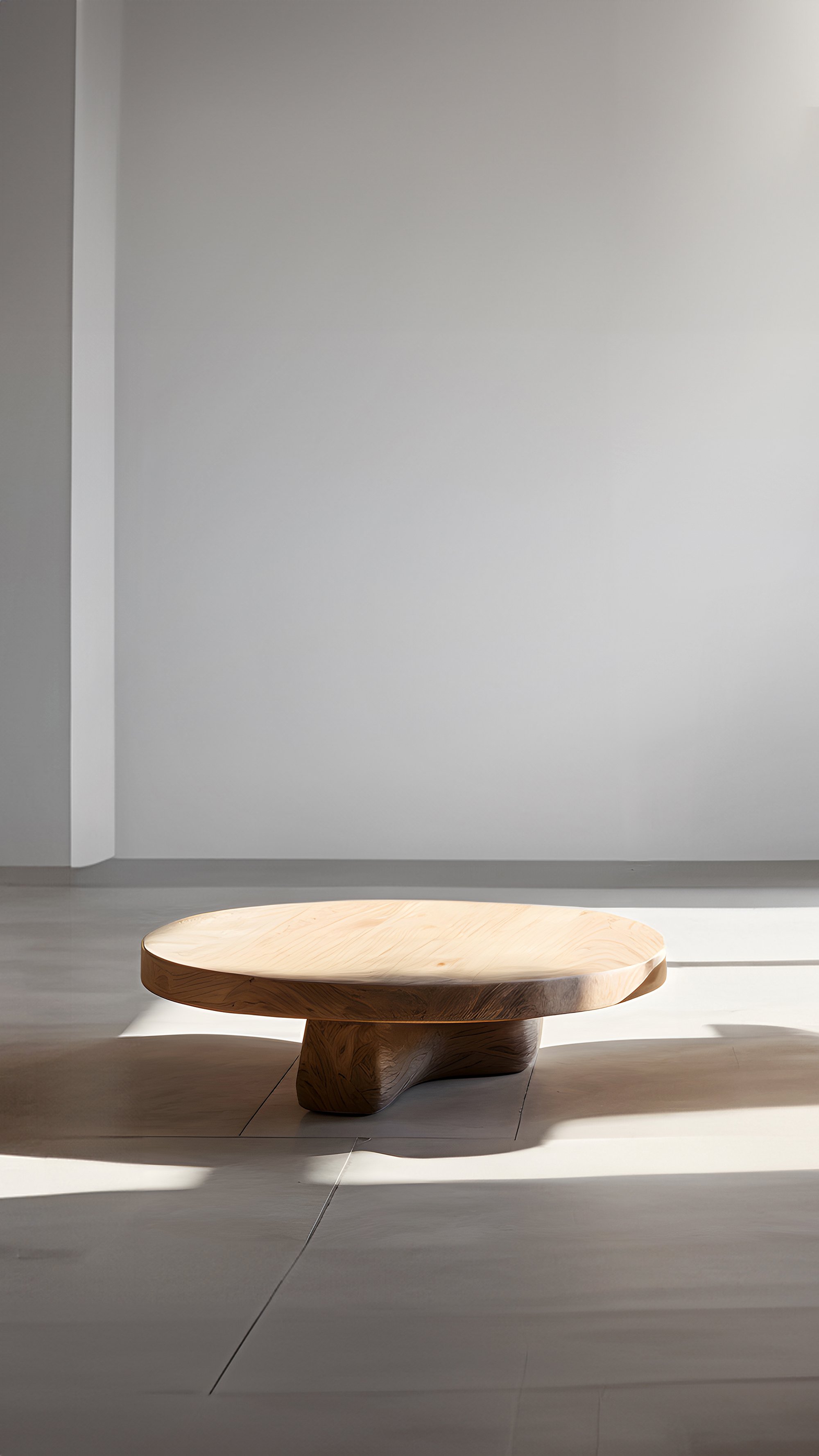 Minimalist Round Coffee Table - Natural Oak Fundamenta 43 by NONO — 6.jpg