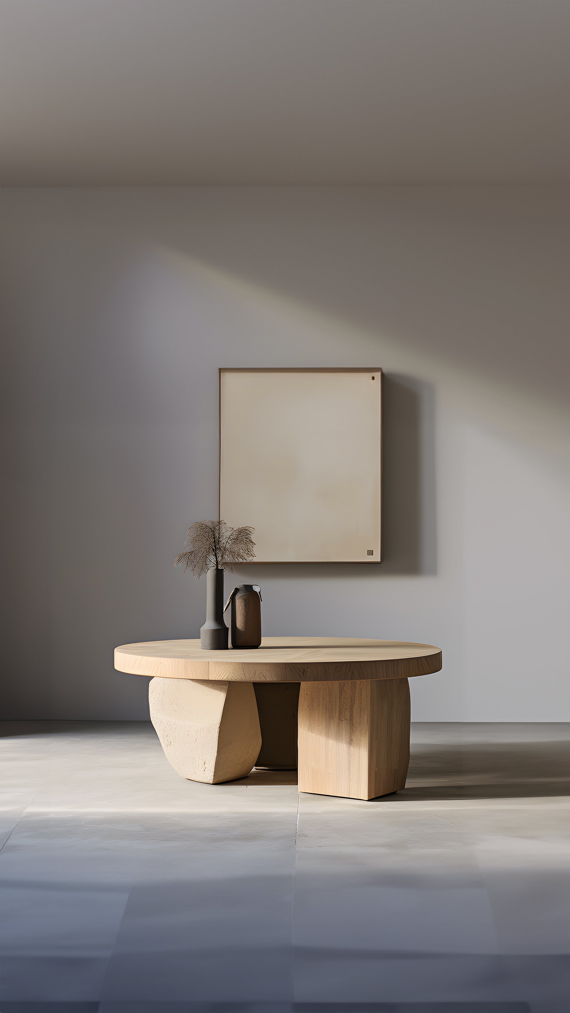 Black Tinted Round Coffee Table - Bold Silhouette Fundamenta 46 by NONO — 9.jpg