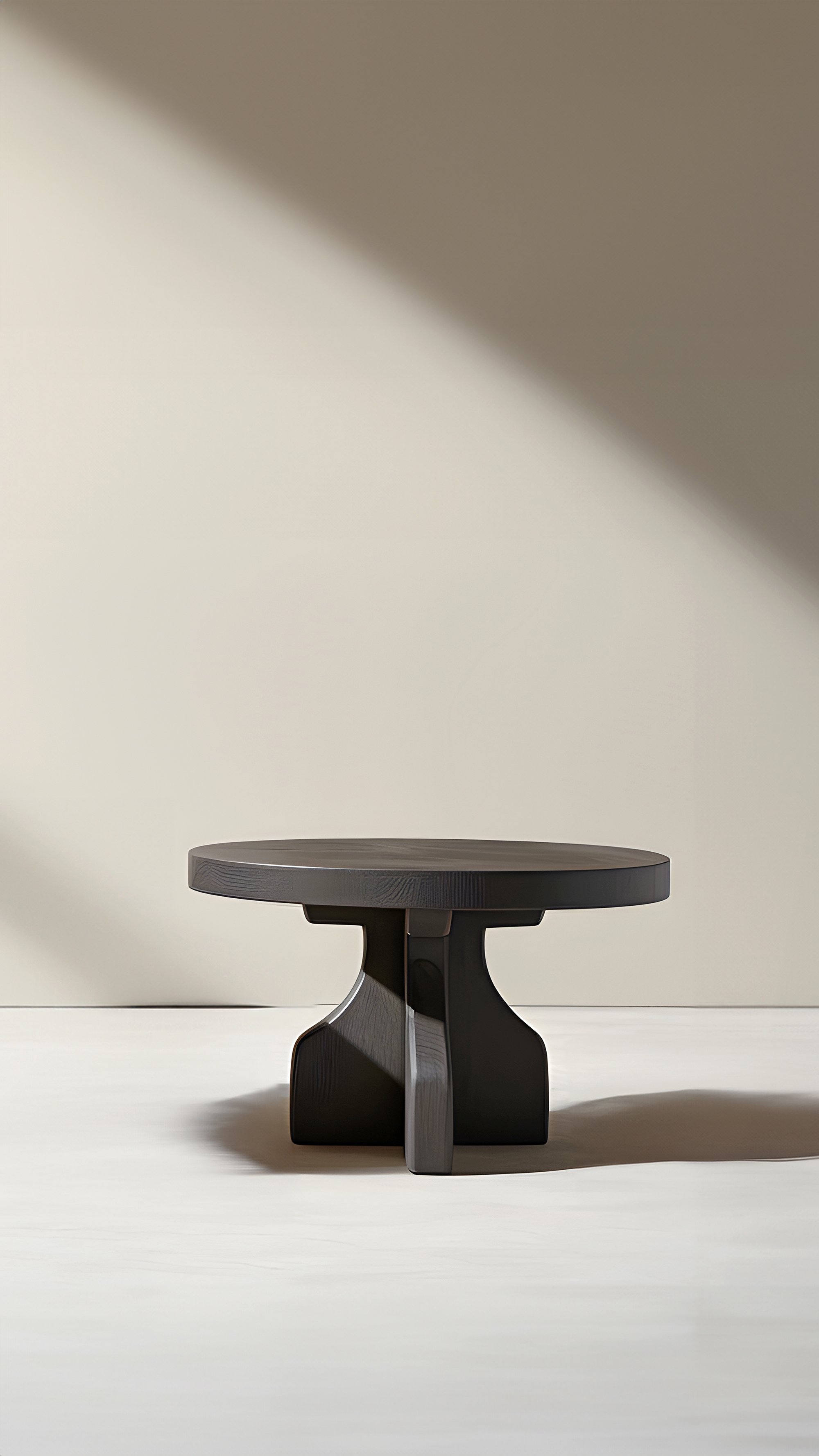 undamenta Round Side Table 49 Solid Wood, Geometric Elegance — 6.jpg