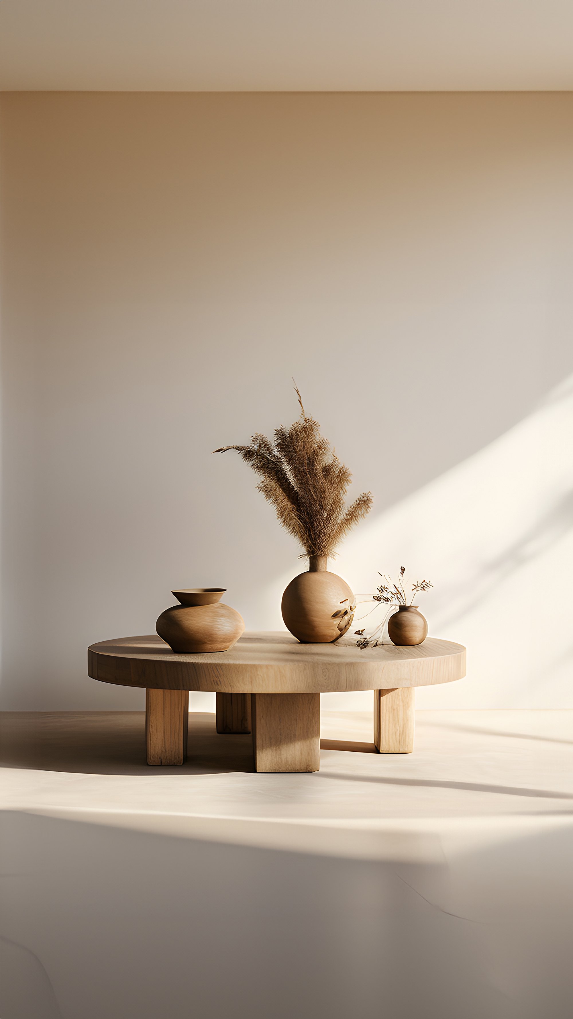 Round Solid Wood Fundamenta 50 Abstract Elegance, Durable Design — 6.jpg