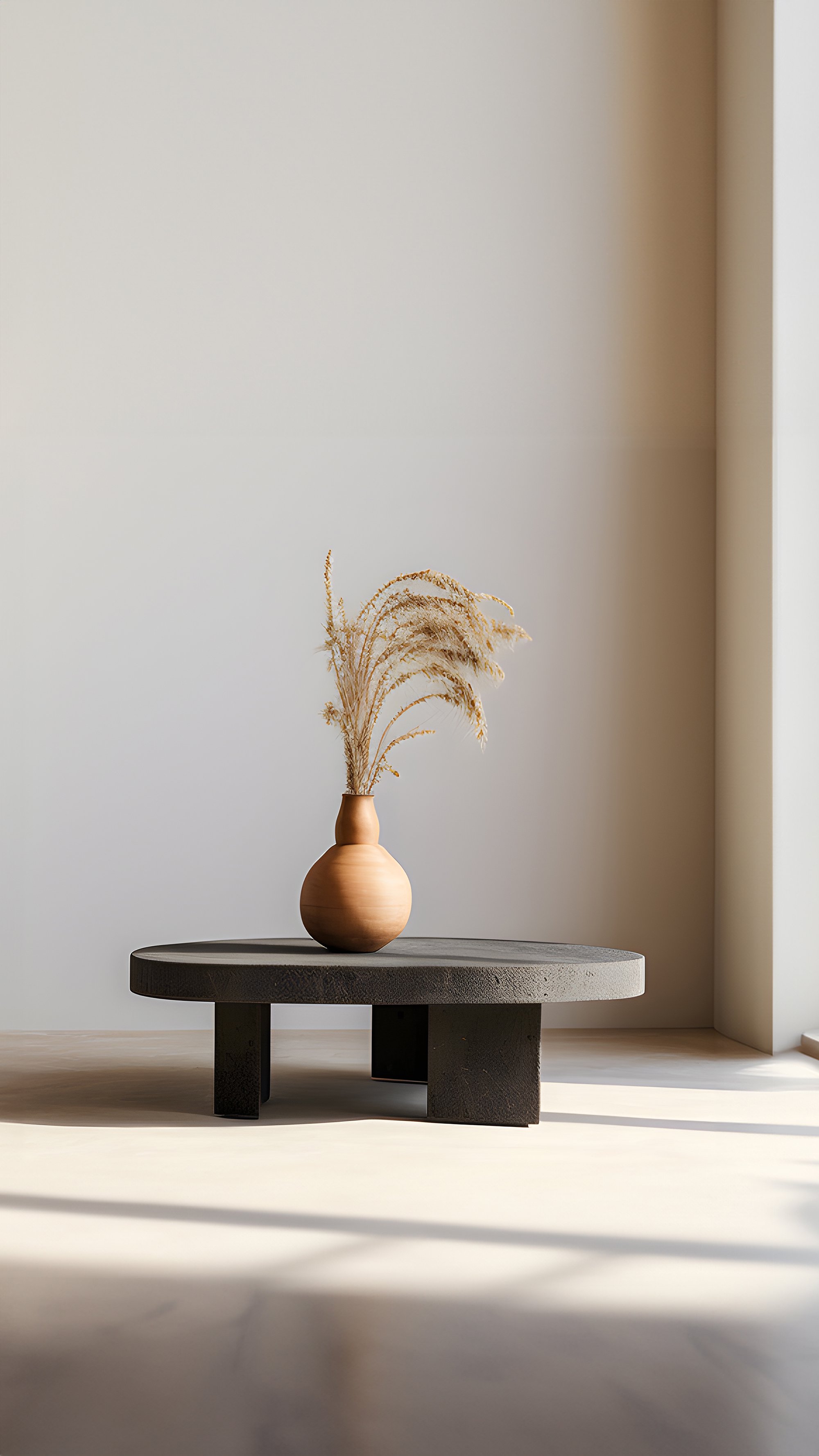 Round Solid Wood Fundamenta 50 Abstract Elegance, Durable Design — 7.jpg