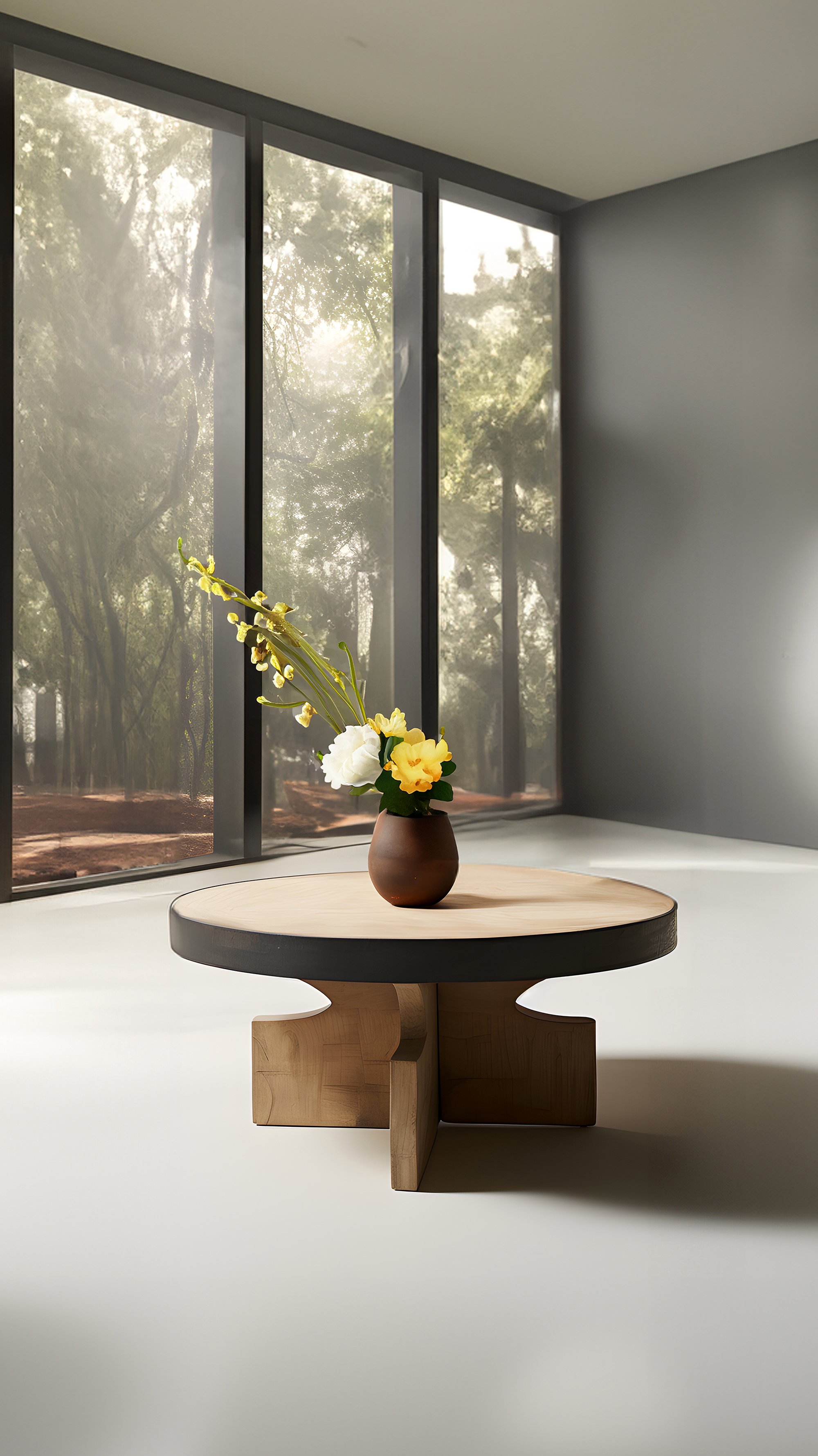 Fundamenta Round Side Table 60 Solid Wood, Geometric Elegance — 5.jpg