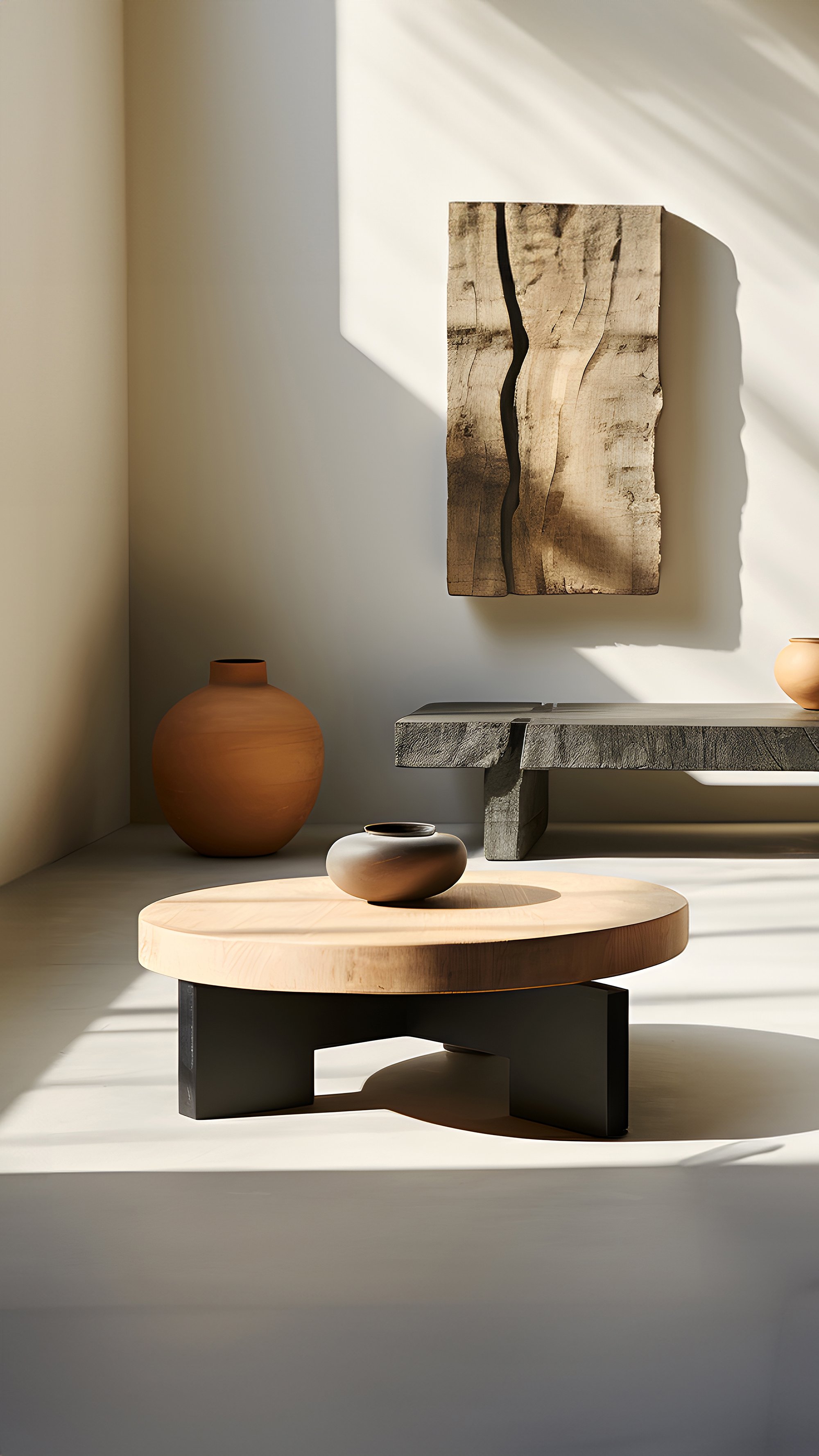 Round Top Fundamenta Table 61 Abstract Oak, Sleek Design – 6.jpg