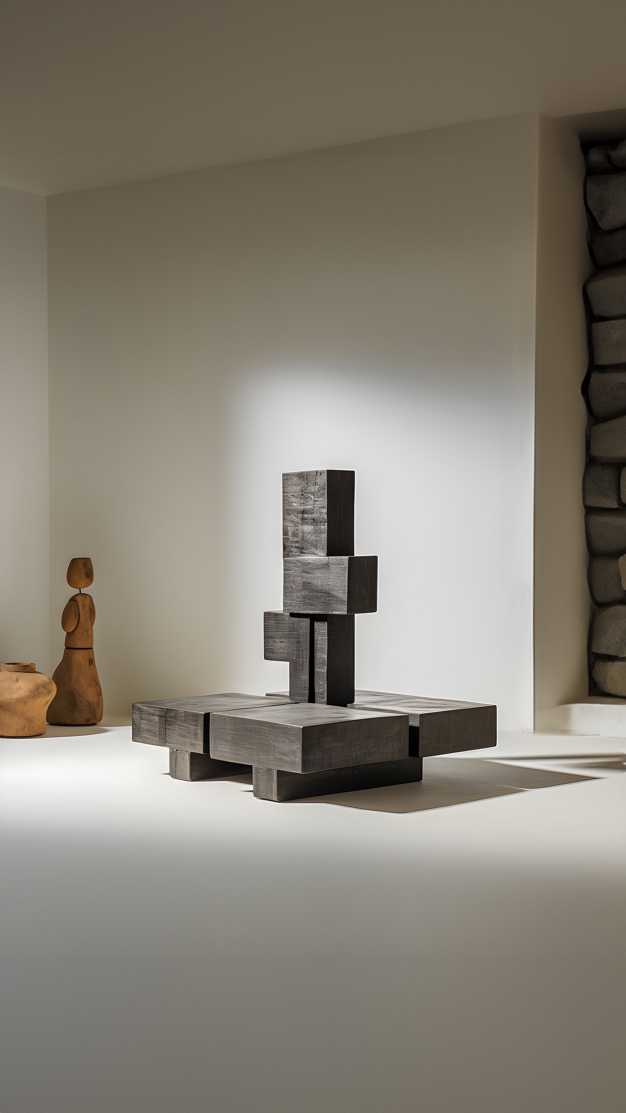 Sculptural Unseen Force 62 Joel Escalona's Solid Wood Table, Modern Art Piece - 5.jpg