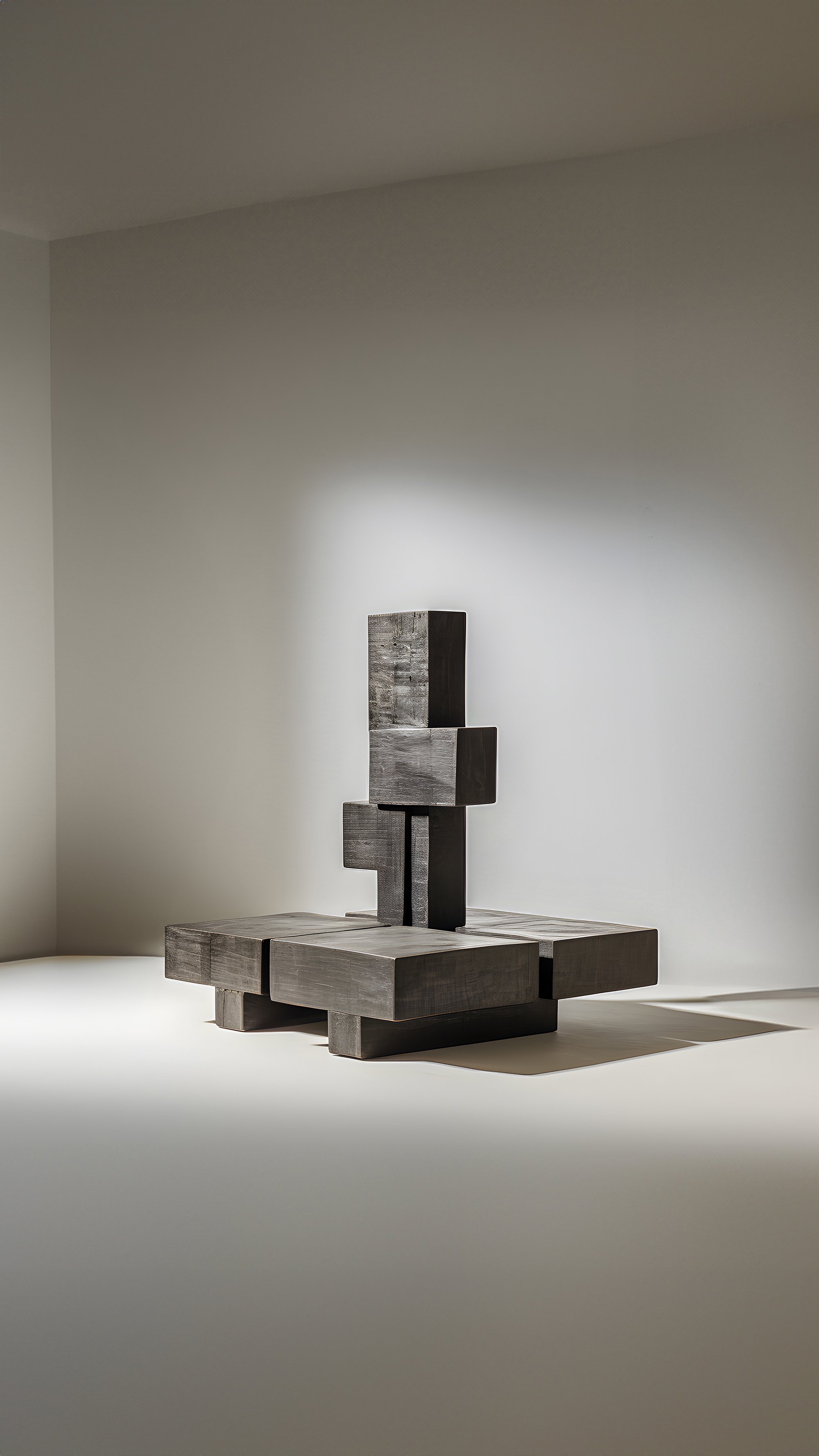 Sculptural Unseen Force 62 Joel Escalona's Solid Wood Table, Modern Art Piece - 4.jpg