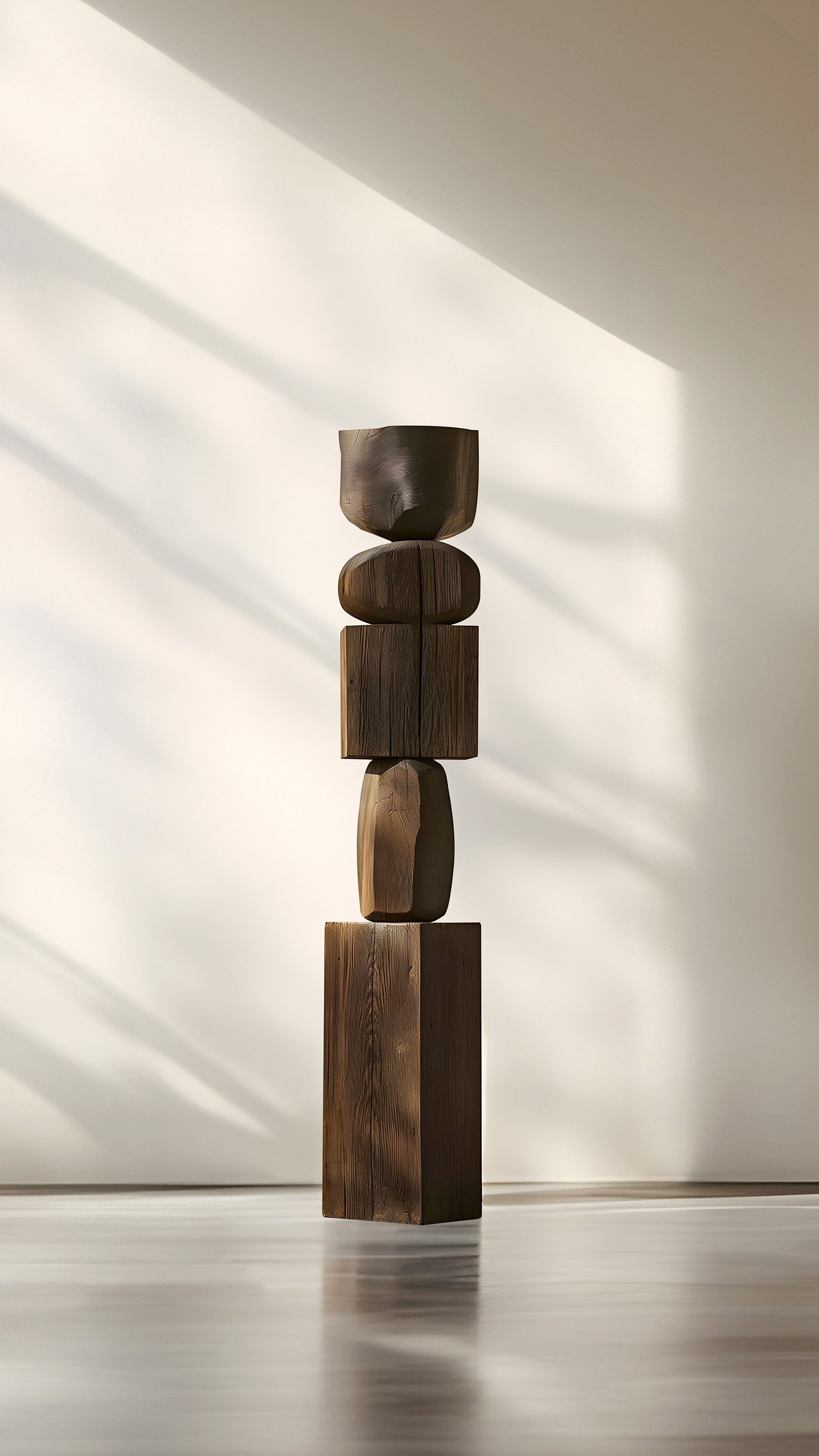 Burned Oak Sculpture, Abstract Elegance by Escalona, Captured in Still Stand No85 -5.jpg