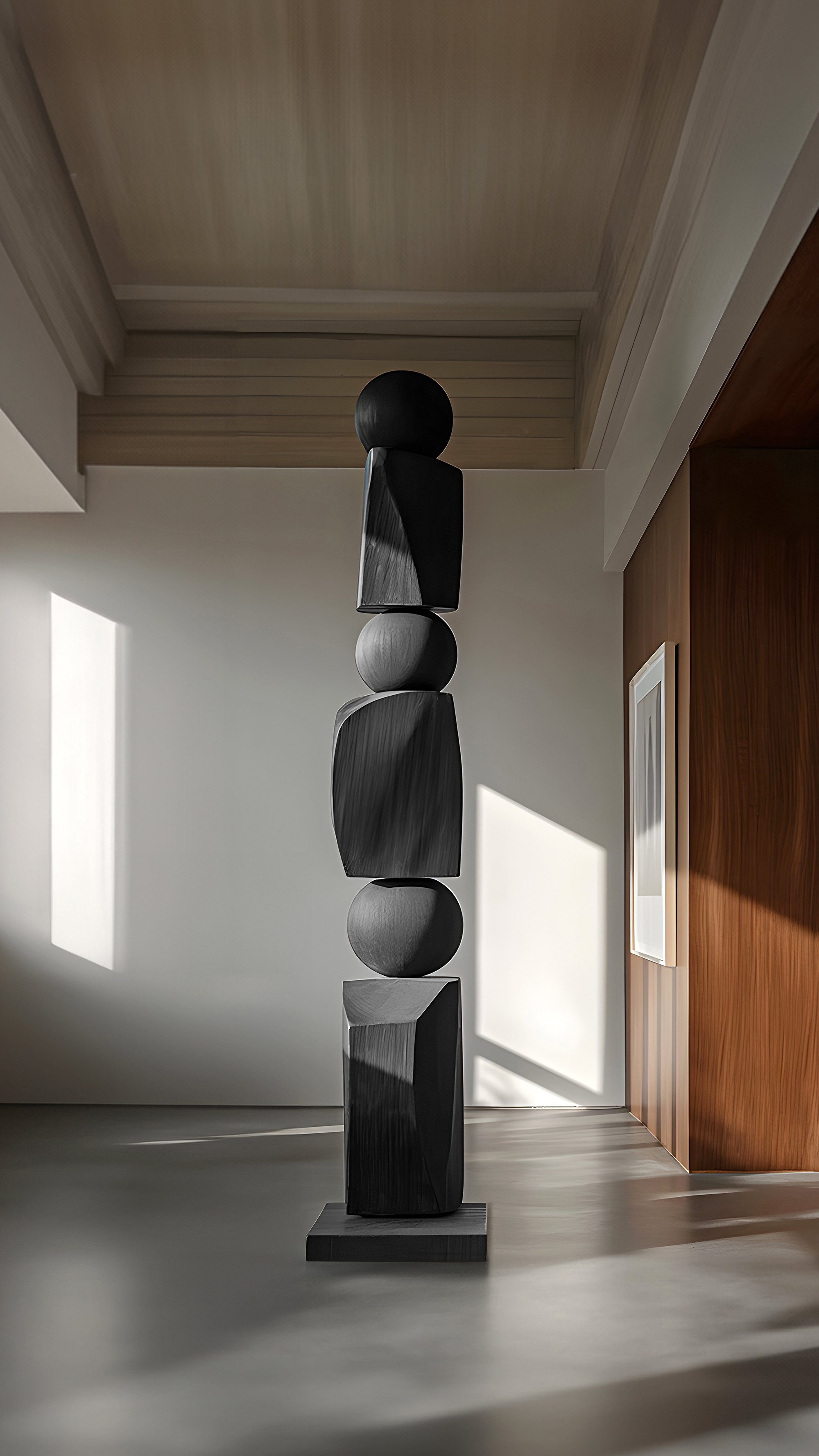 Abstract Elegance, Dark, Sleek Black Solid Wood by Escalona, Still Stand No98 -7.jpg
