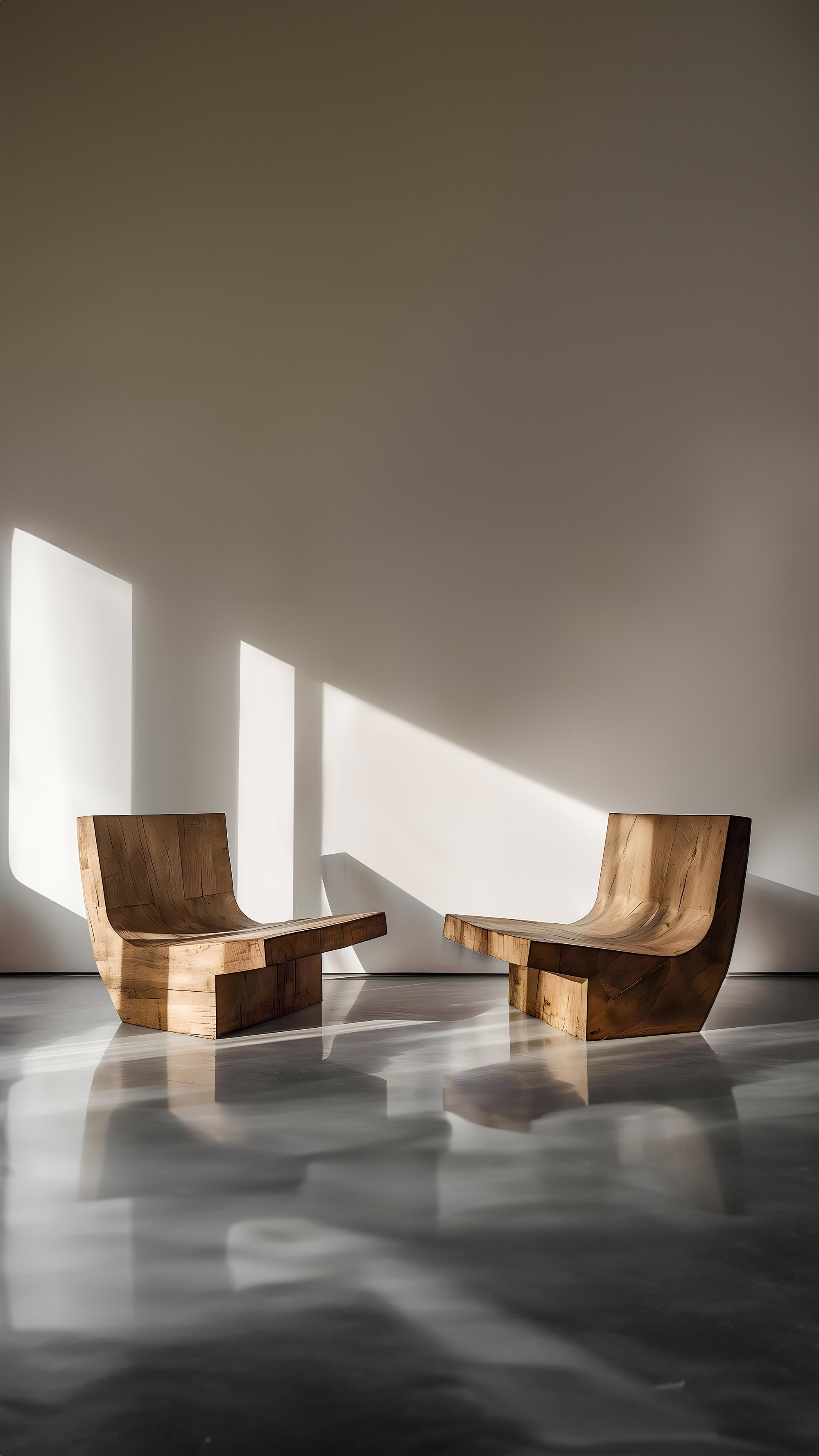 Modern Chair Solid Oak Sculptural Form Muted by Joel Escalona No01 -7.jpg