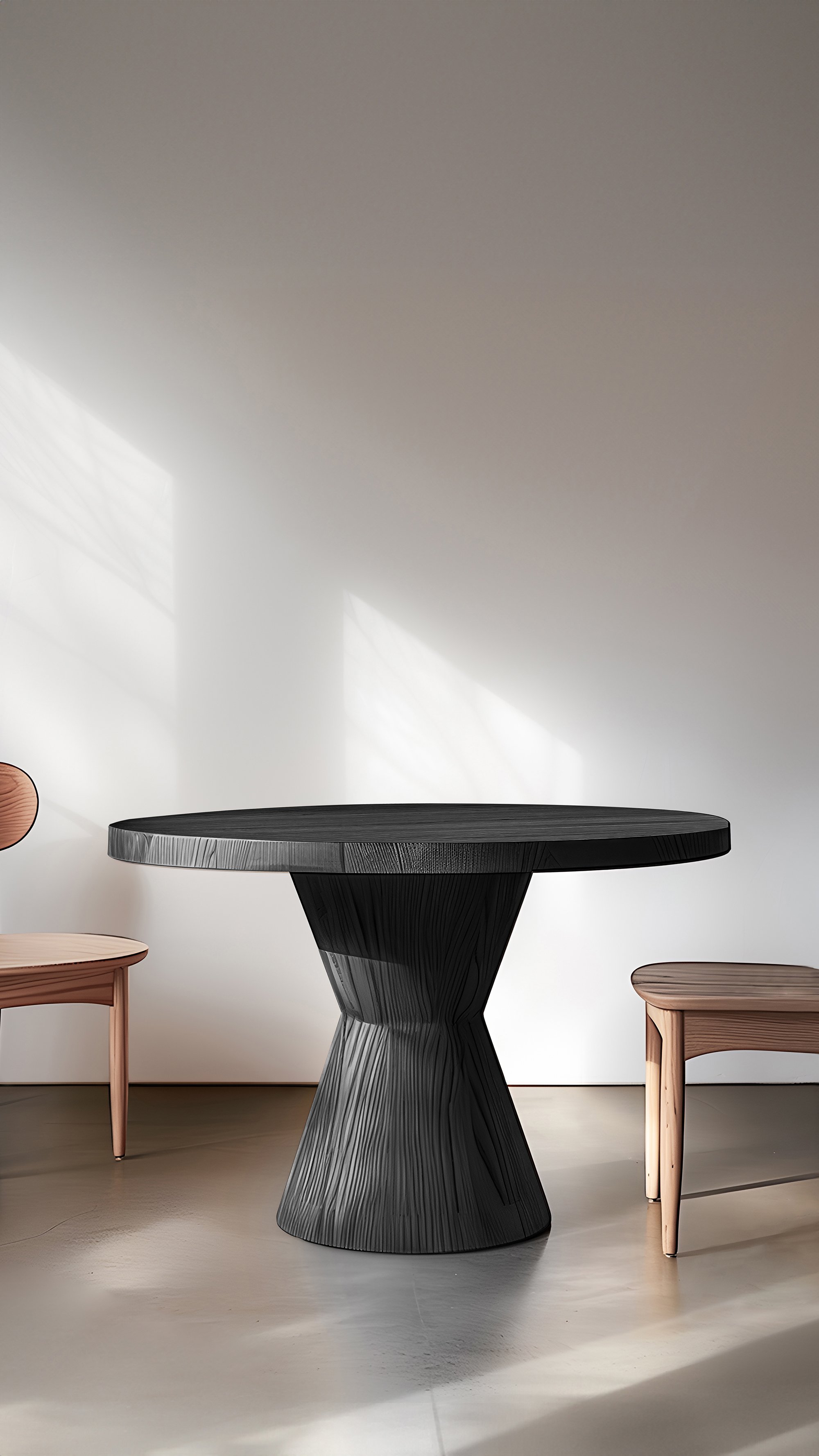 No01 Socle Dining Tables, Black Solid Wood Masterpiece by NONO - 11.jpg