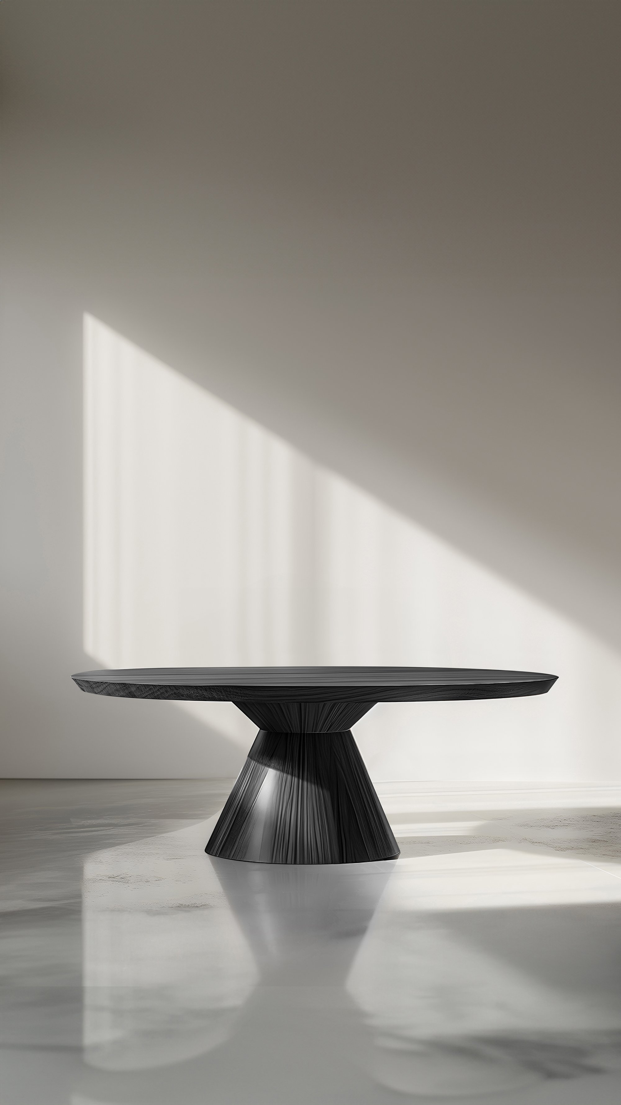No01 Socle Dining Tables, Black Solid Wood Masterpiece by NONO - 12.jpg