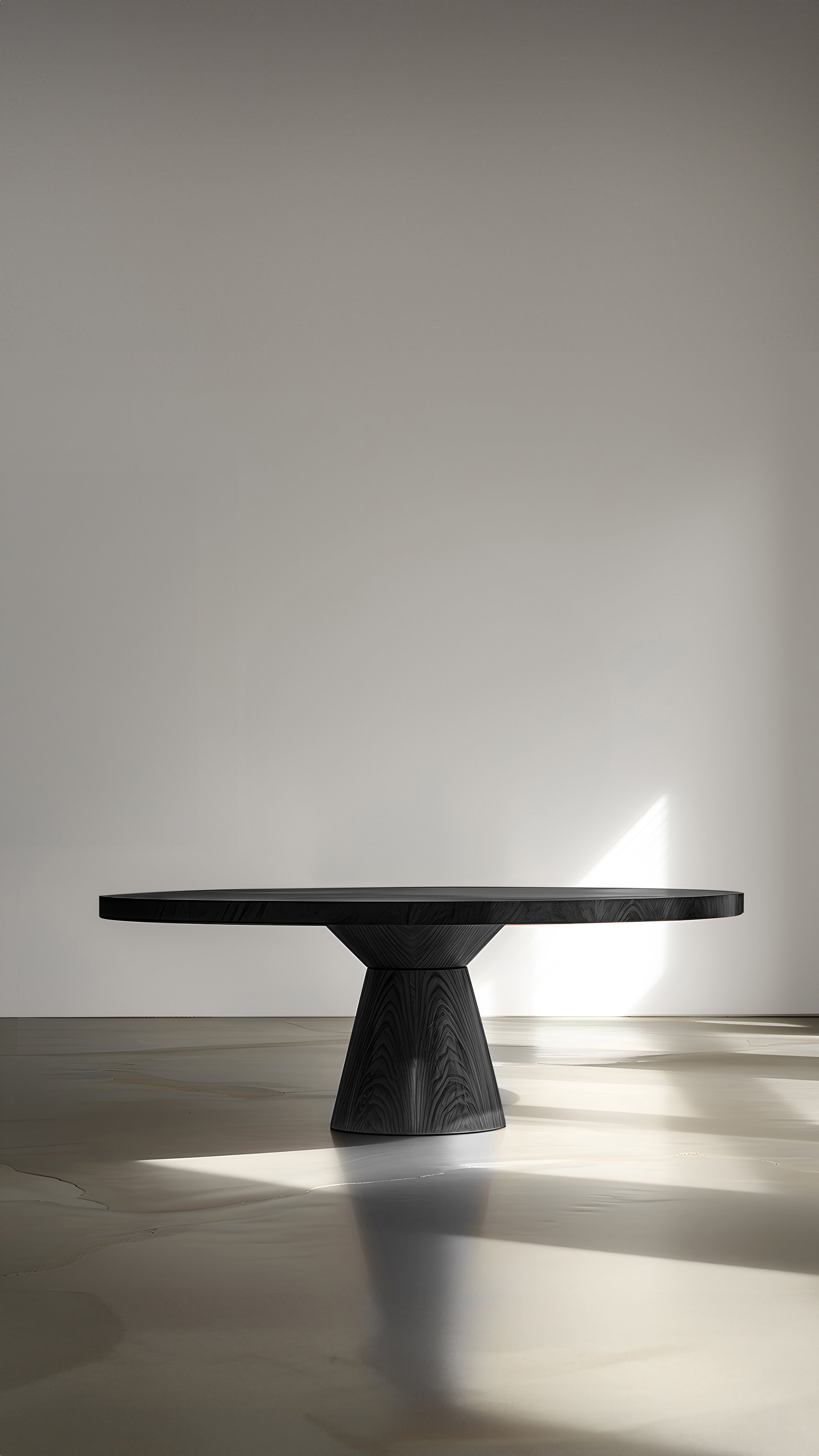 No01 Socle Dining Tables, Black Solid Wood Masterpiece by NONO - 13.jpg