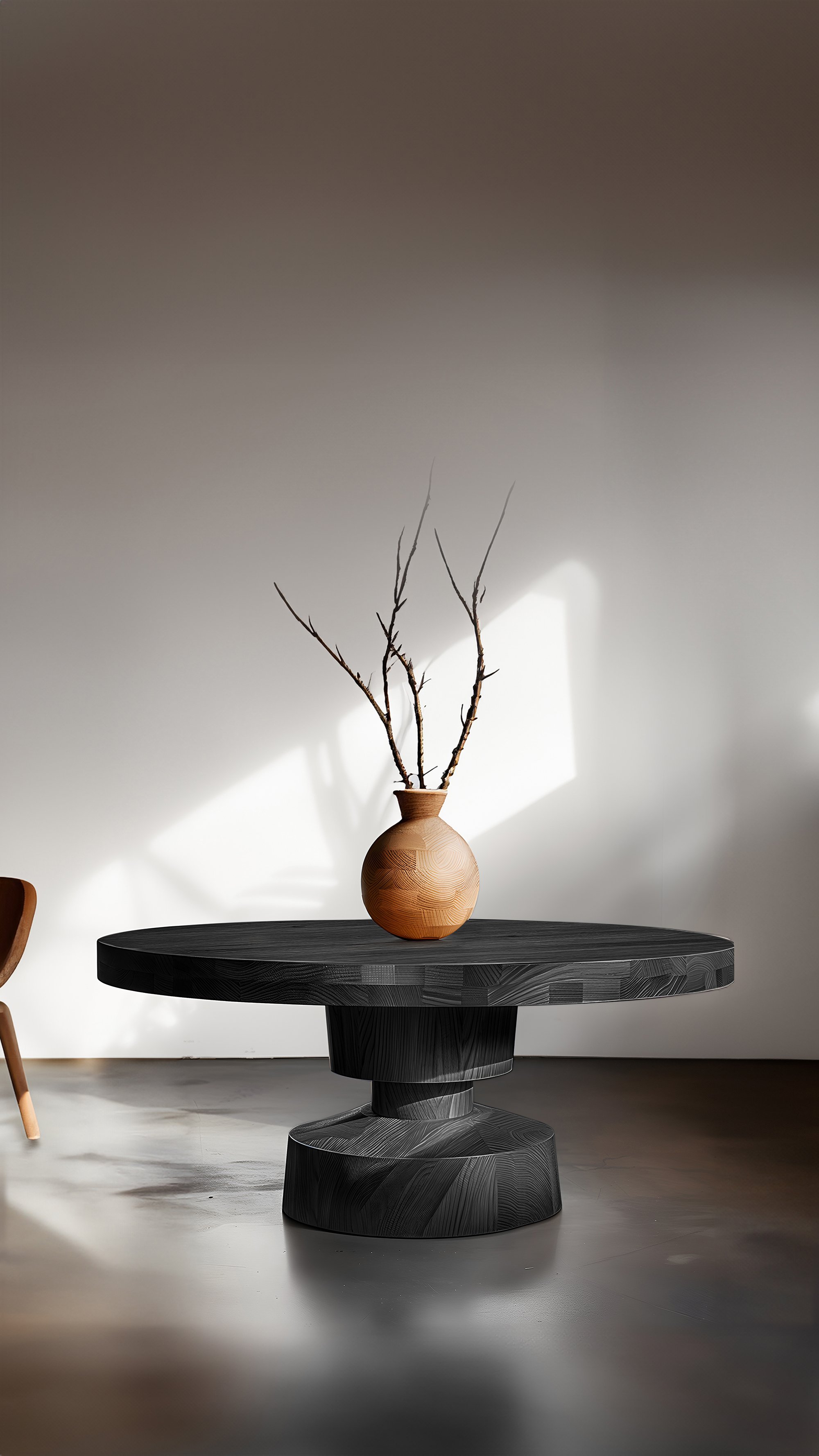 Black Solid Wood No05, Statement Serving Tables by Socle Series NONO - 5.jpg