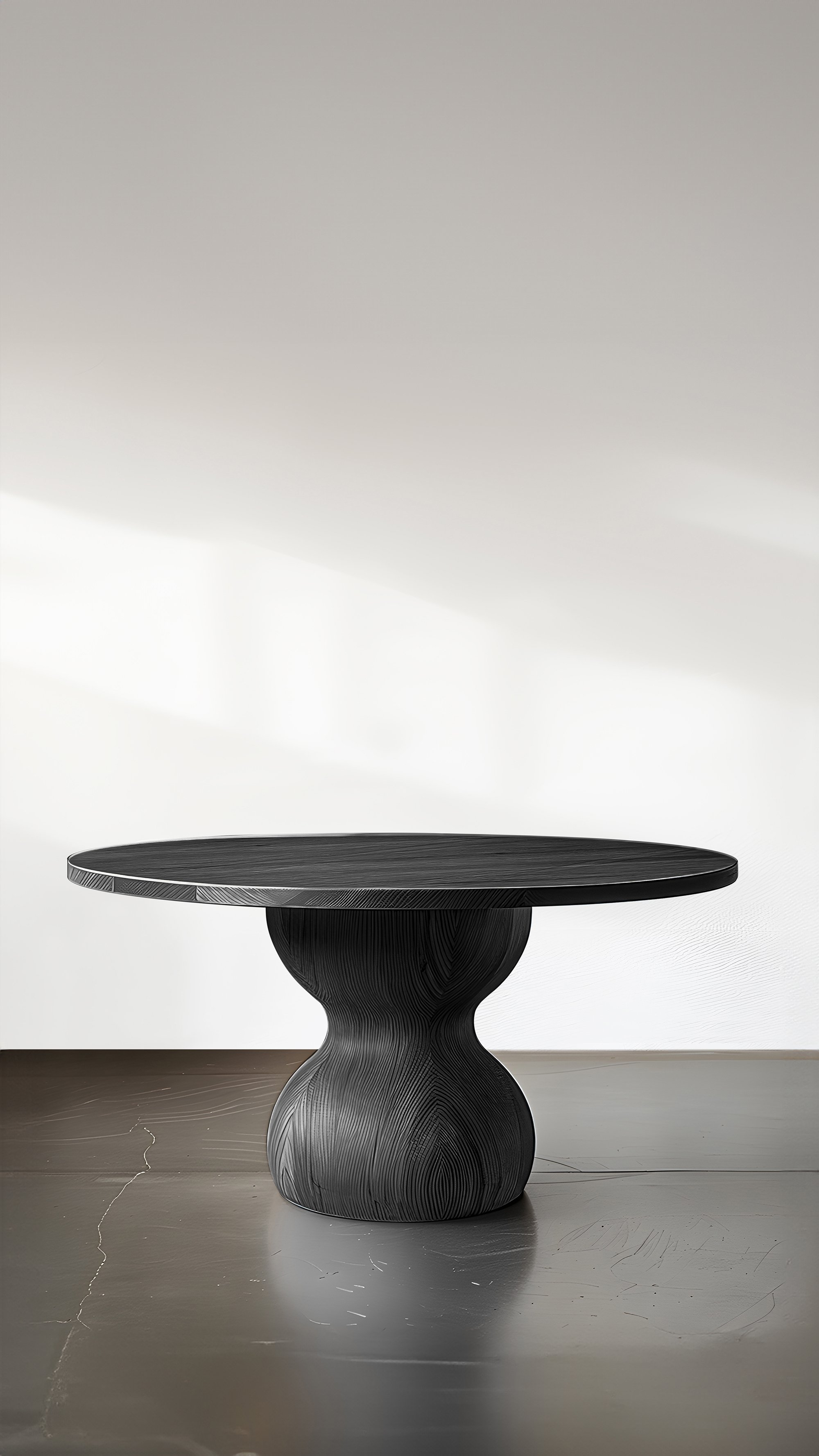 Game Time in Style No10, Socle Game Tables in Black Solid Wood by NONO - 6.jpg