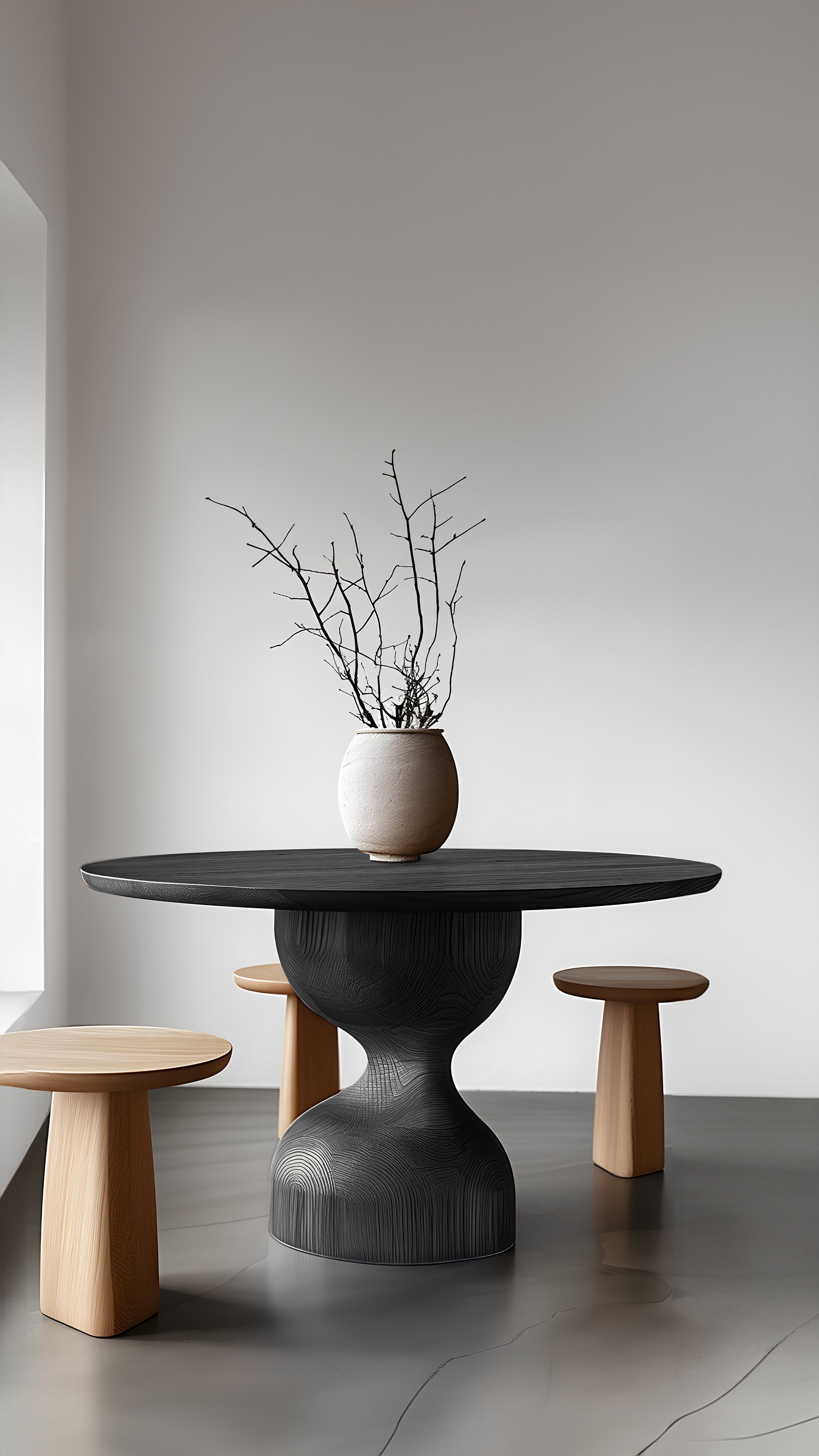 Card and Tea Tables No20, Elegance in Black Solid Wood by Socle Series NONO - 6.jpg