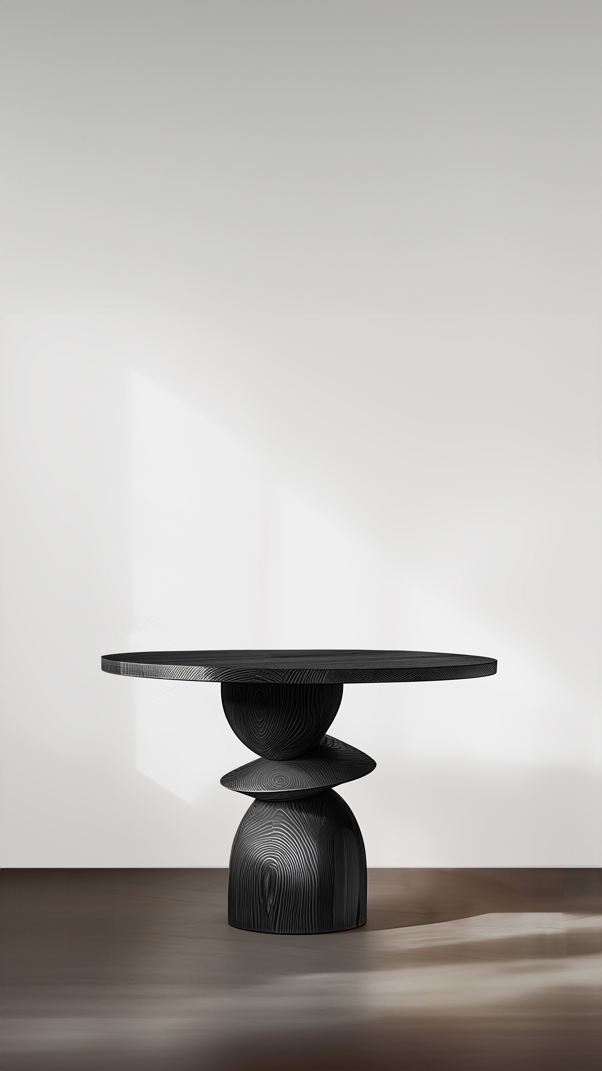Socle Console Tables, Sleek Design in Black Wood by Joel Escalona No24 - 4.jpg
