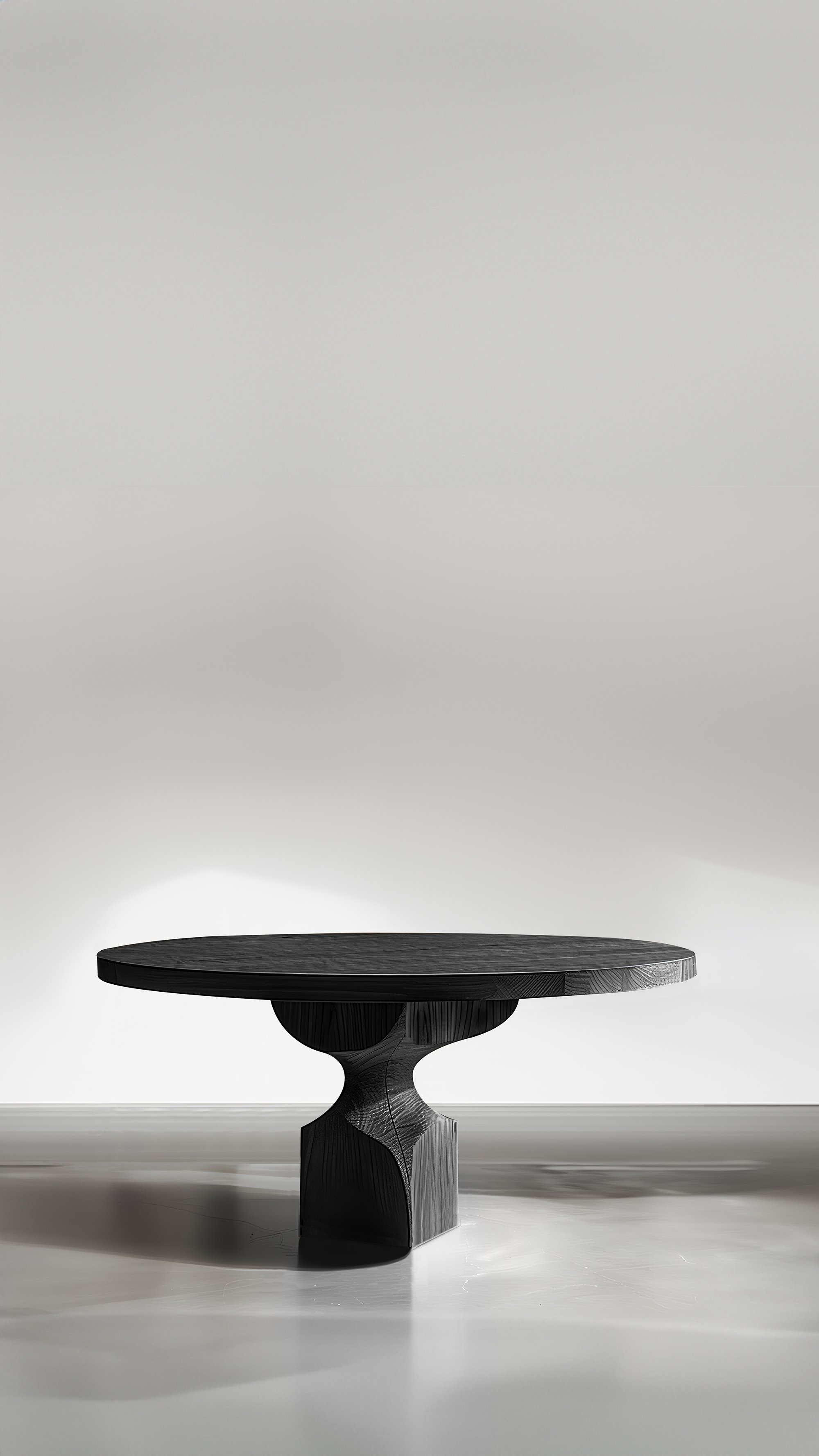 Socle Console Tables, Sleek Design in Black Wood by Joel Escalona No24 5.jpg