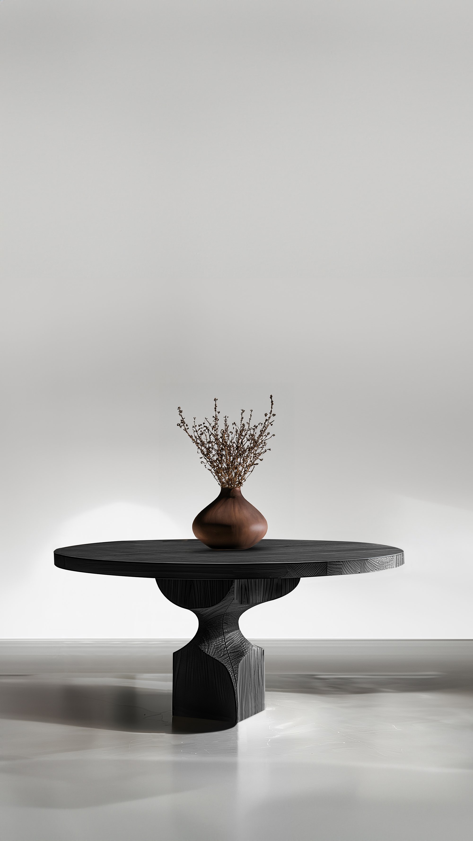 Socle Console Tables, Sleek Design in Black Wood by Joel Escalona No24 6.jpg