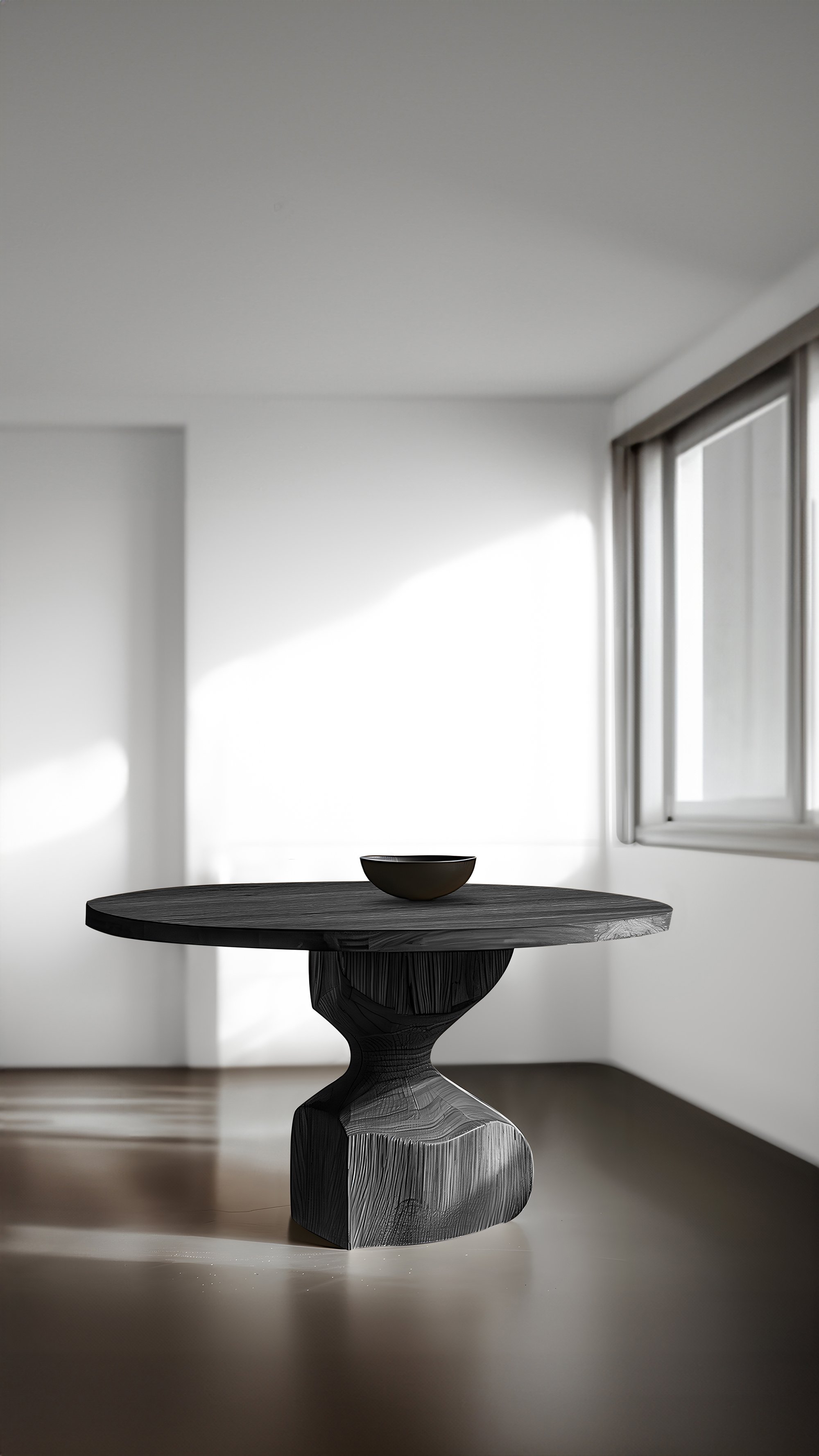 Socle Console Tables, Sleek Design in Black Wood by Joel Escalona No24 7.jpg