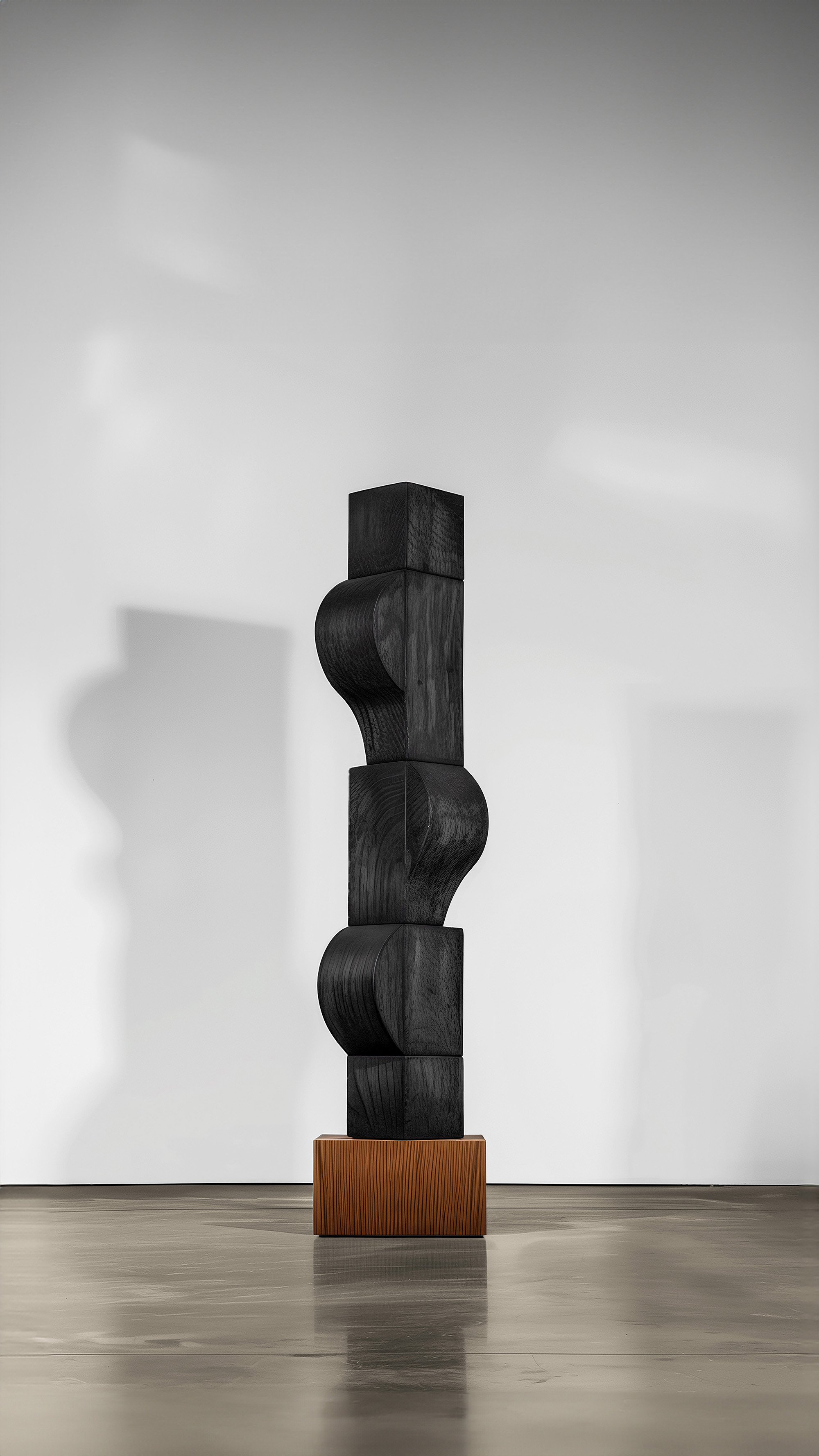 Abstract Modern Wooden Sculpture Unseen Force No50 Designed by NONO