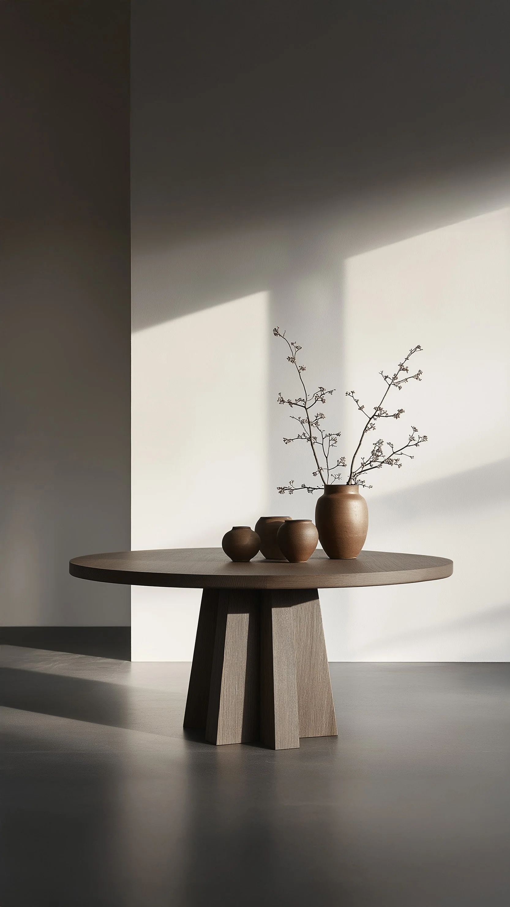 No39 Scarpa Round Dining Table – Cylindrical Sculptural Base by Joel Escalona — 8.jpg