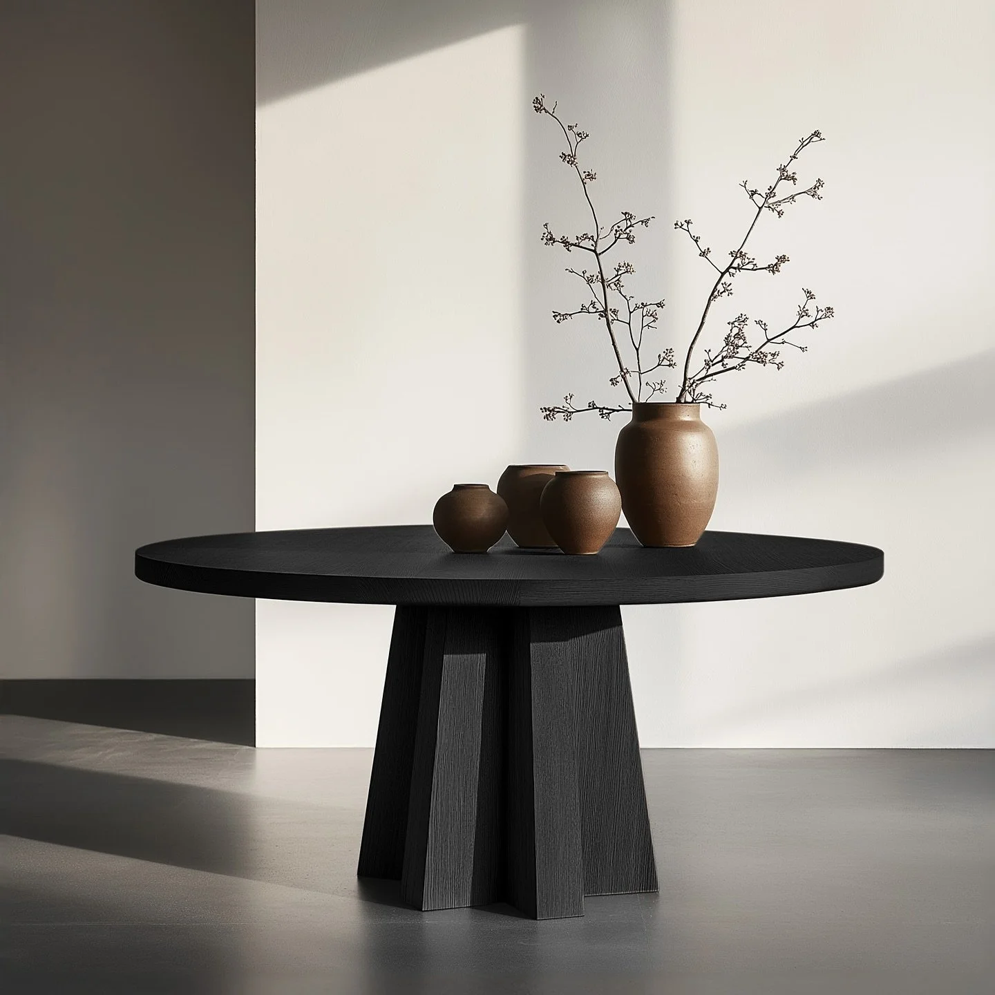 The cylindrical base of the Scarpa Dining Table symbolizes strength and stability, reflecting Scarpa&rsquo;s architectural style. It&rsquo;s designed to be the centerpiece of your dining room, combining form and function seamlessly.

&mdash;
For inqu