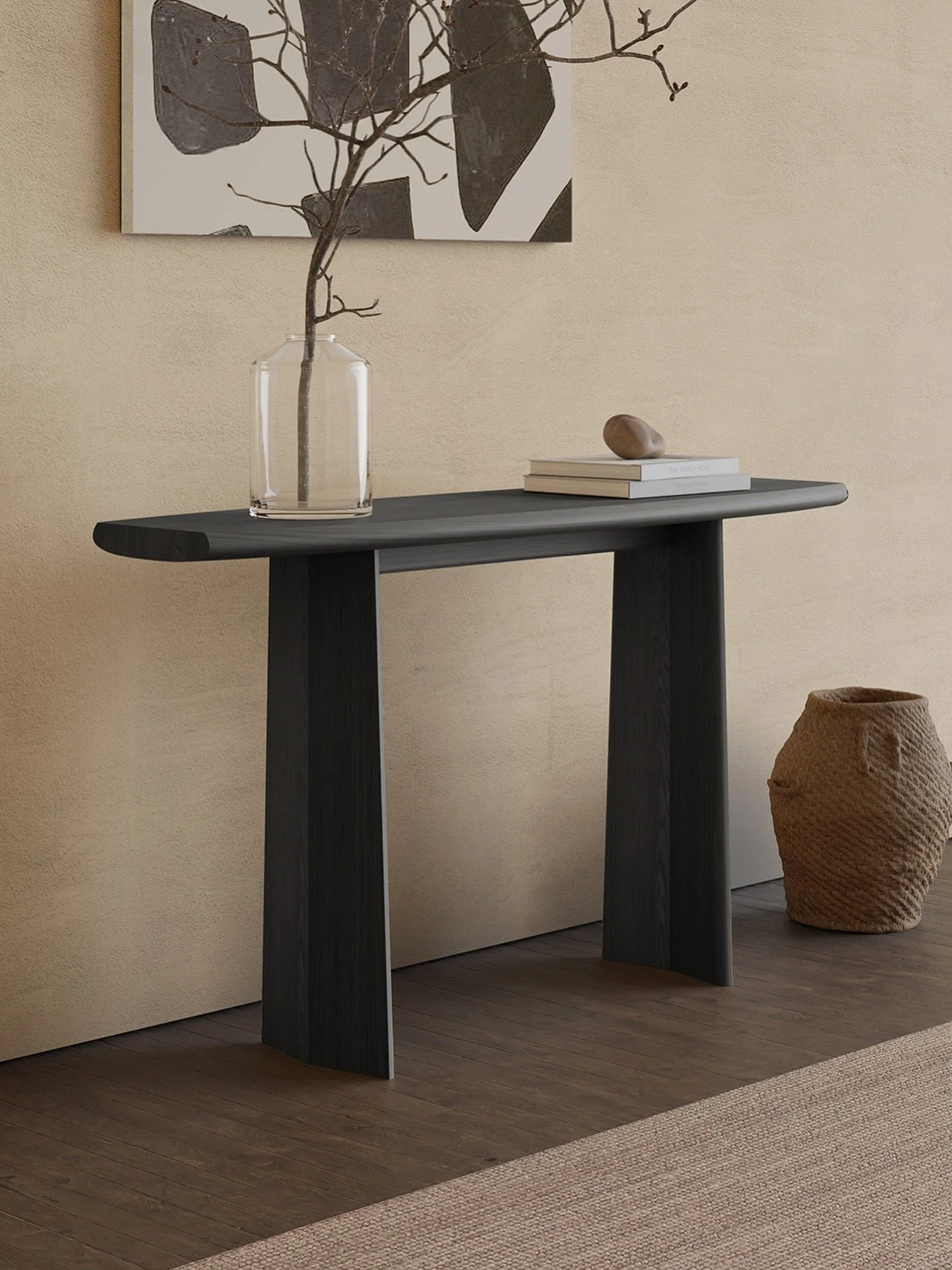 Crafting the Peana Console Table, we drew inspiration from Mexican Modernism. The clean lines and solid construction reflect the principles of this design movement, creating a piece that&rsquo;s both timeless and contemporary.

&mdash;
For inquiries,