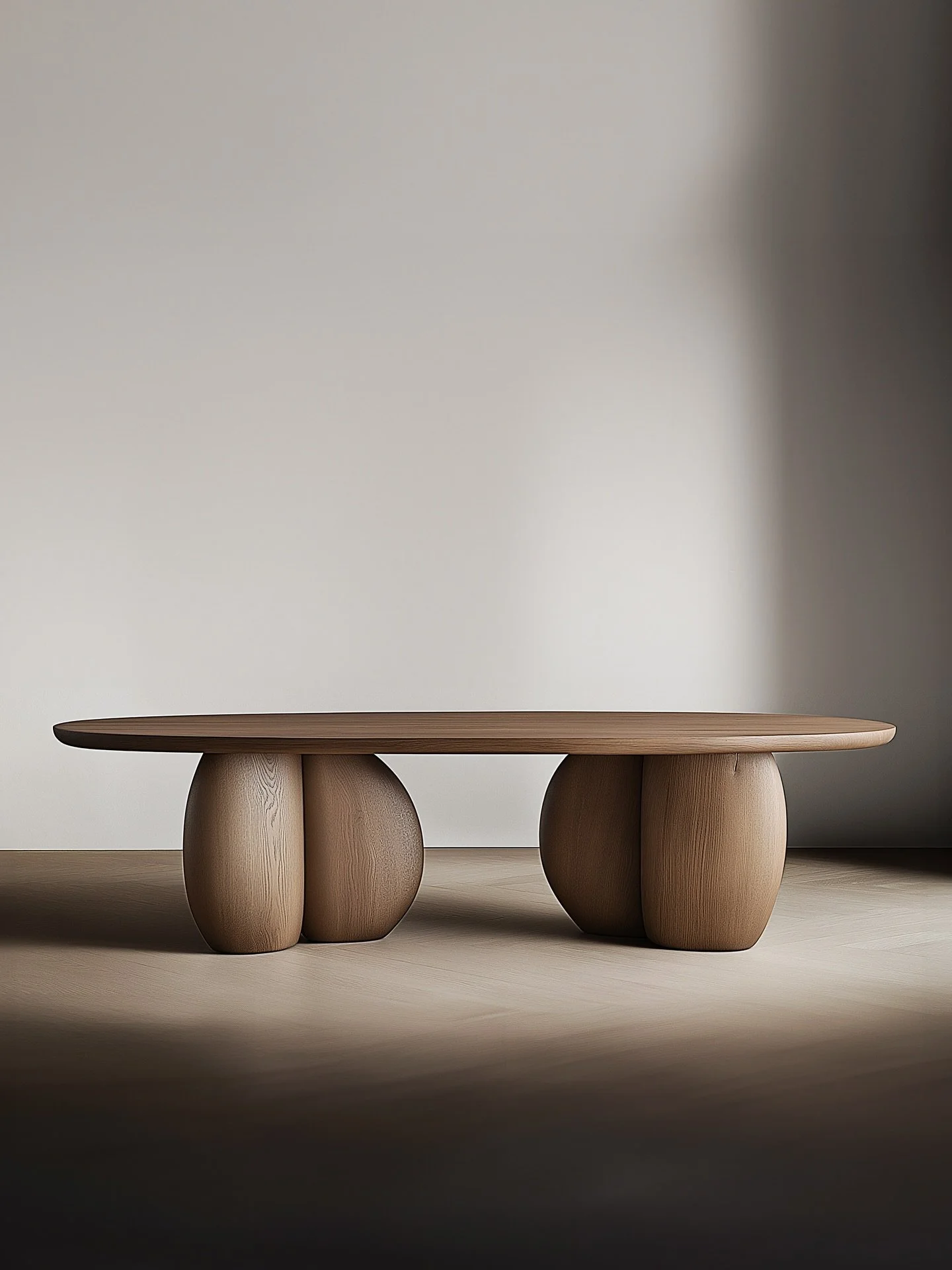 Shaping the Sereno Coffee Table Series, we remembered old family homes filled with heirlooms. These tables aim to bring that sense of heritage forward, becoming objects passed down through generations. Their sturdy legs and honest materials evoke the