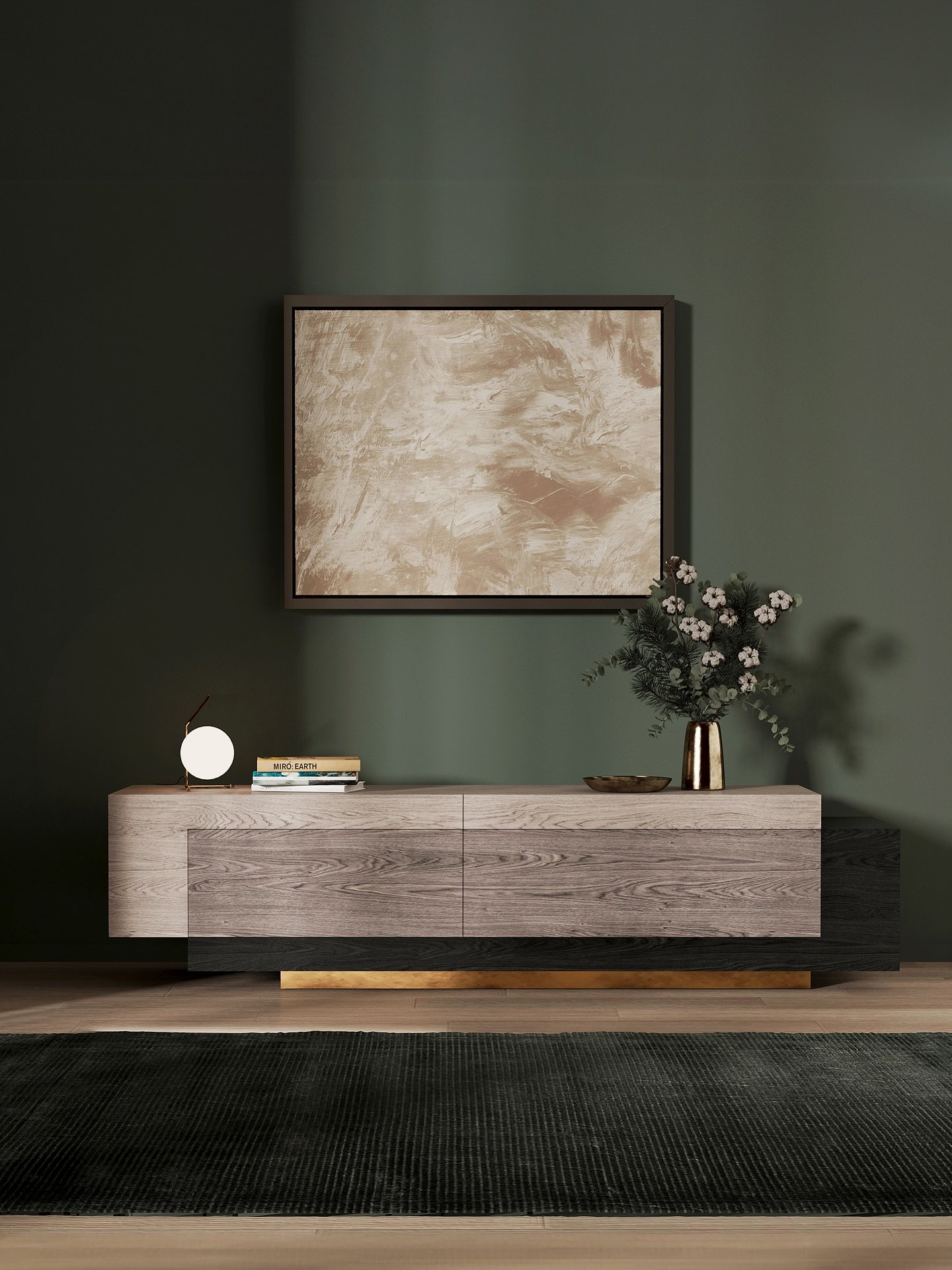 Designing the Booleanos TV cabinet, we focused on the beauty of contrast. The light and dark wood veneers create a harmonious balance that enhances the overall aesthetic of your space.
&mdash;
For inquiries, contact sales@nono.mx 

&mdash;
#NONOFurni